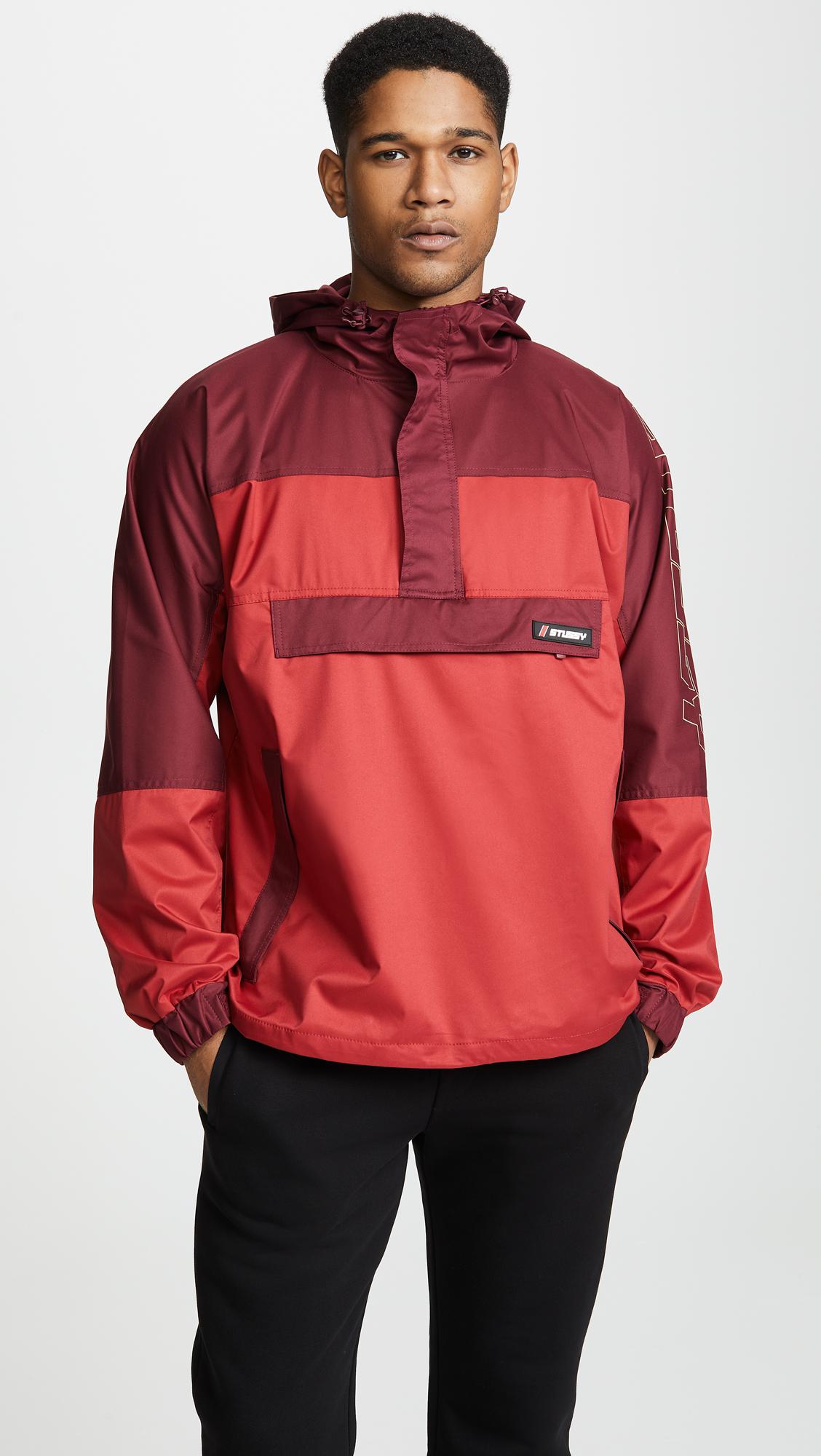 Lyst - Stussy Alpine Pullover Jacket in Red for Men - Save ...