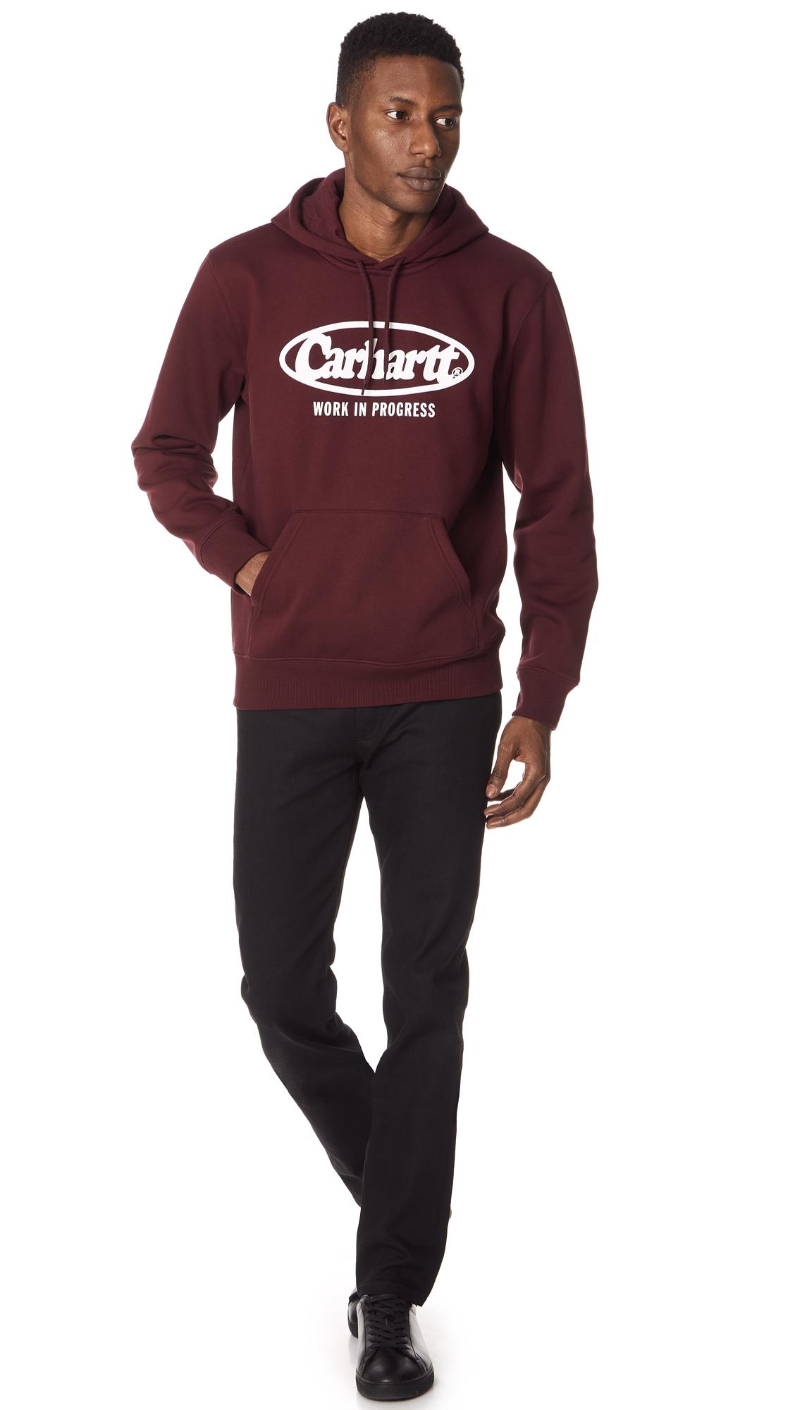 Download Carhartt WIP Fleece Hooded Oval Sweatshirt for Men - Lyst
