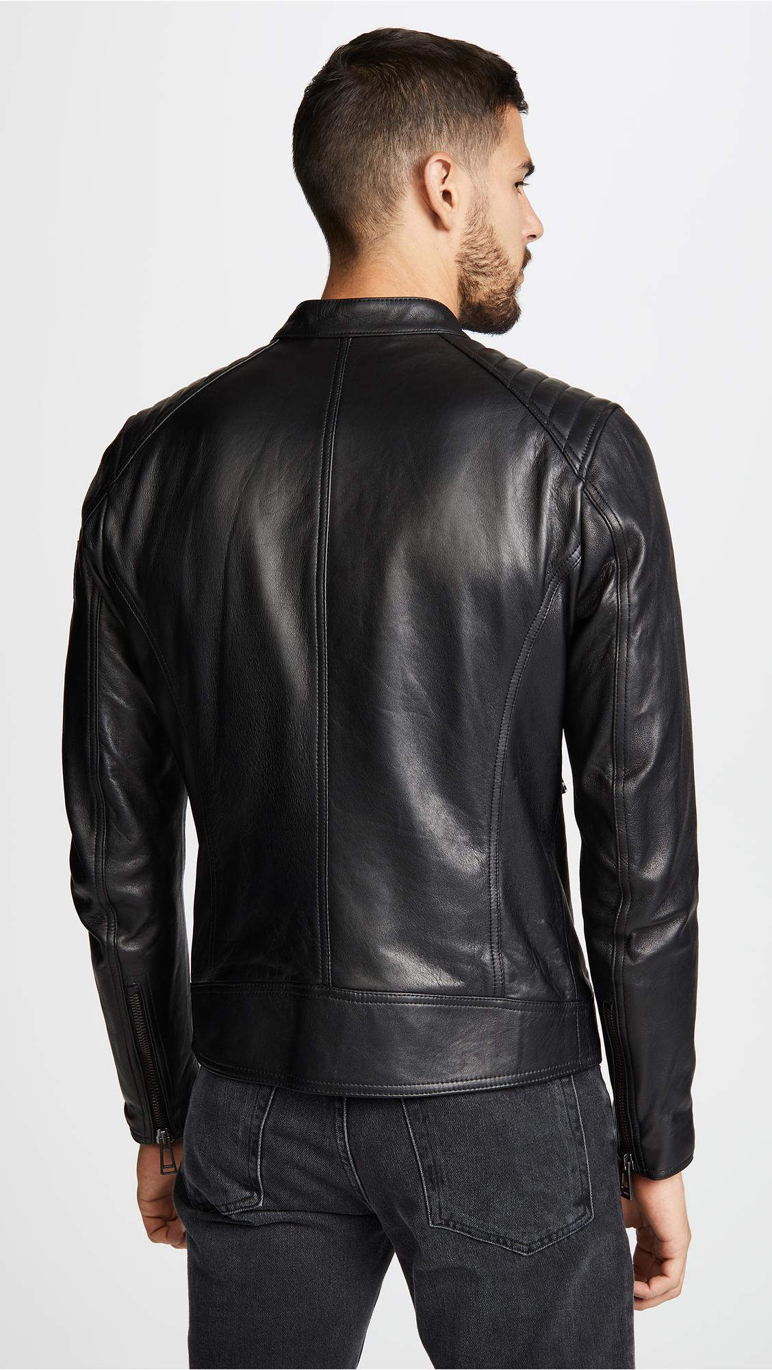 Belstaff V Racer Leather Jacket in Black for Men - Lyst