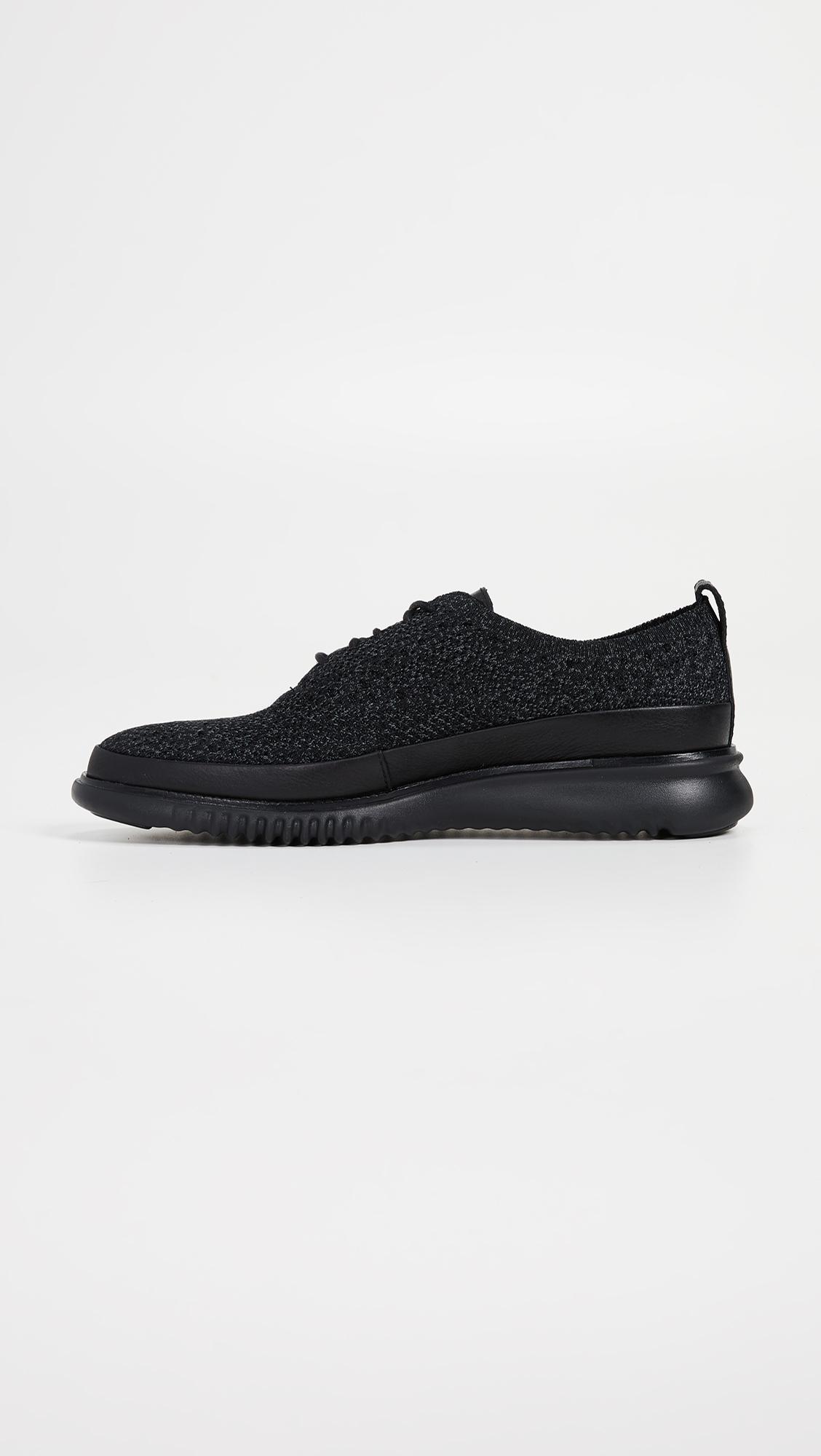 cole haan zerogrand black stitchlite oxfords