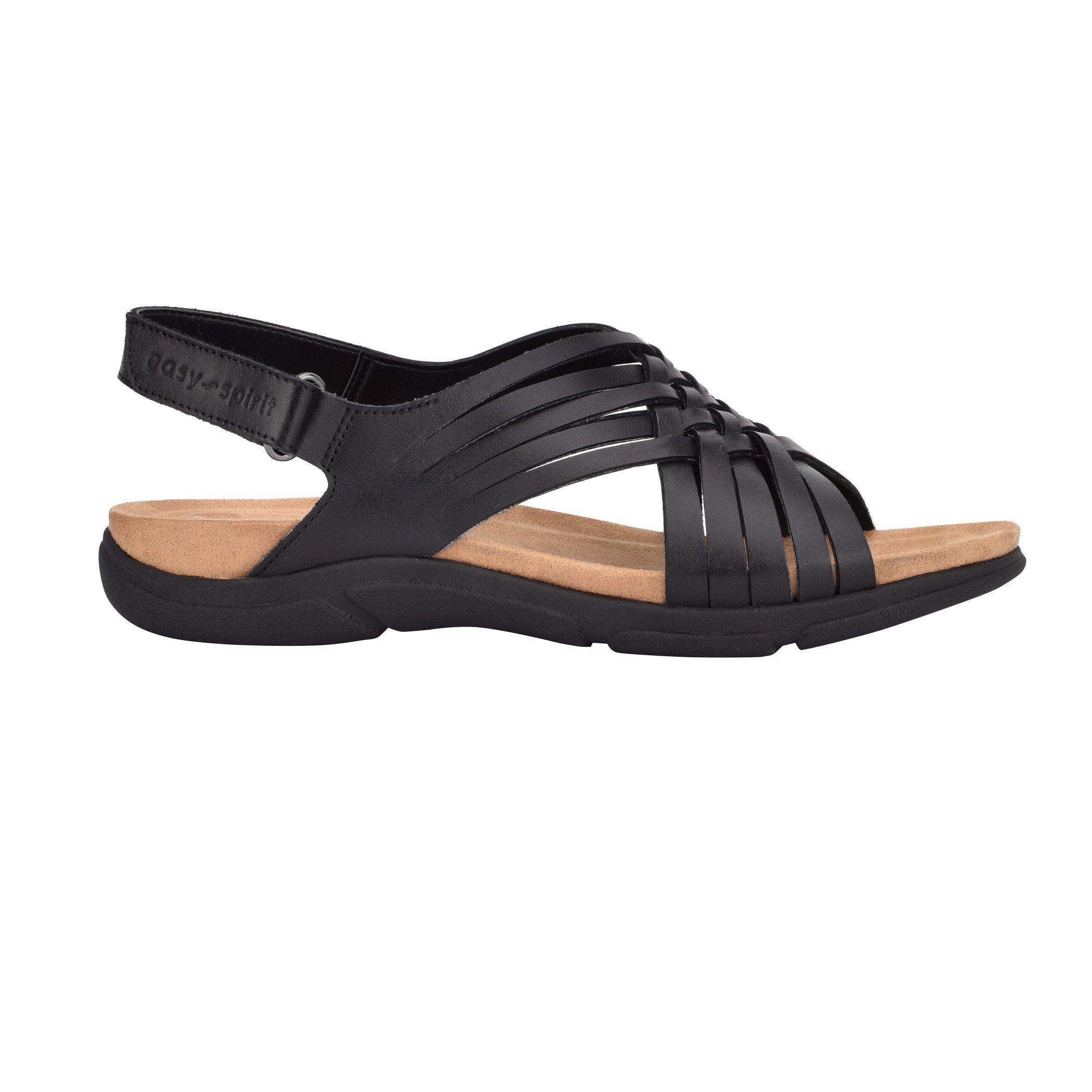 Easy Spirit Mar Sandals in Black Leather (Black) - Lyst