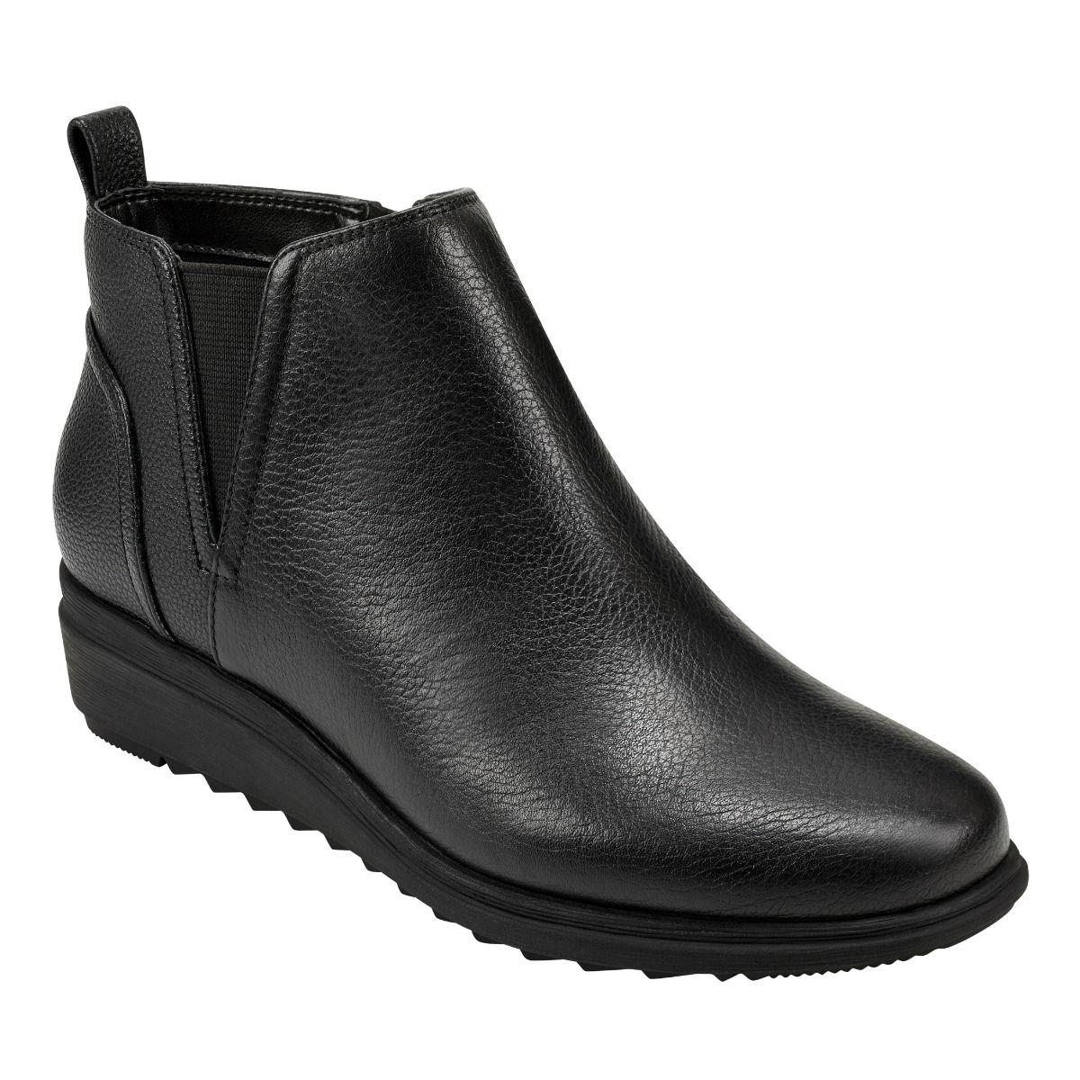 Easy Spirit Synthetic Yvonne Booties in Black Leather (Black) - Lyst