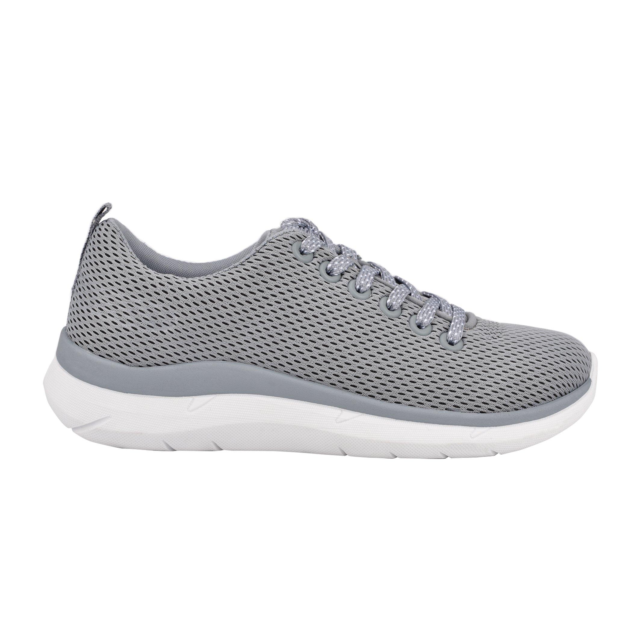 Easy Spirit Rubber Skylar Lace Up Walking Shoes in Grey (Gray) - Lyst