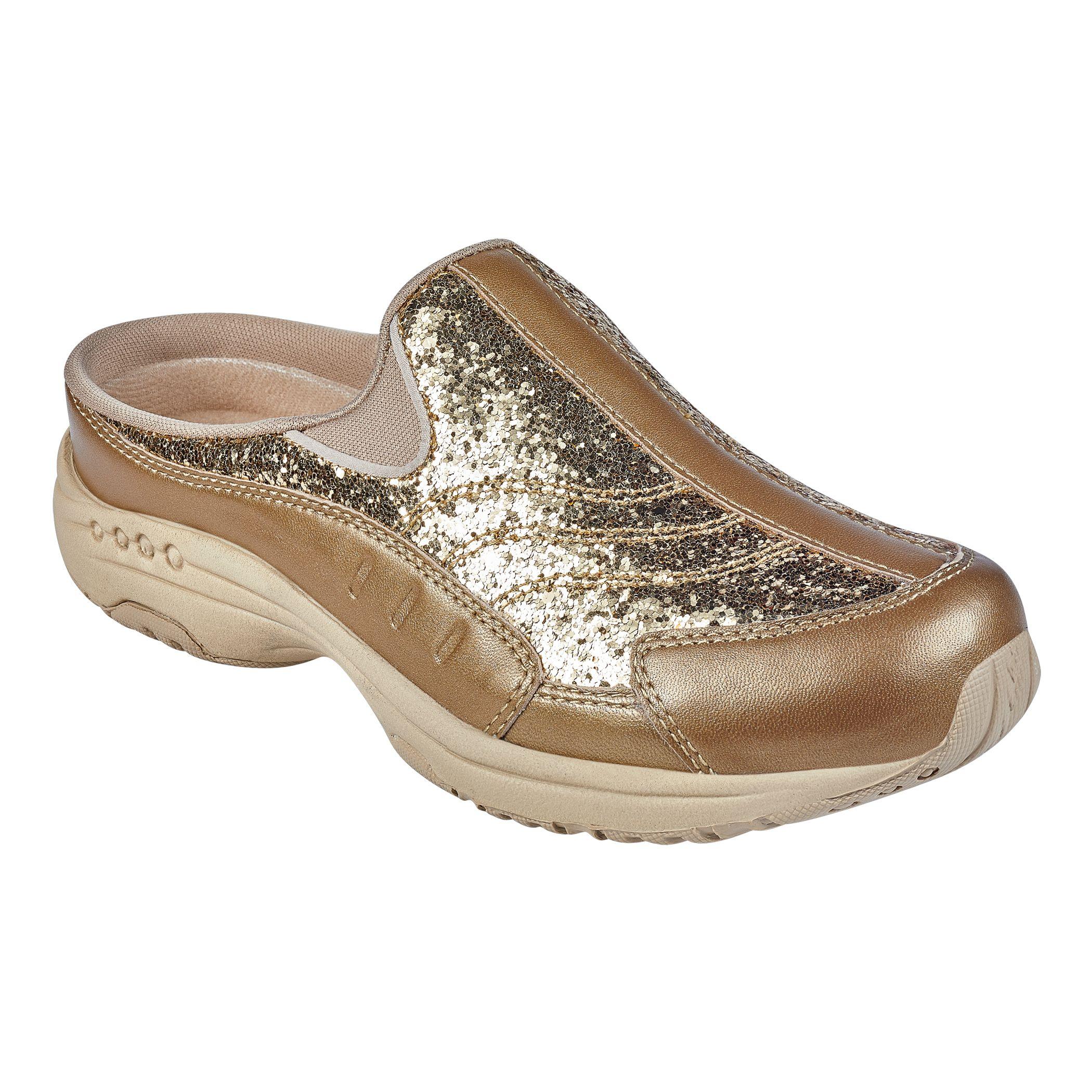 Easy Spirit Leather Traveltime Glitter Clogs Lyst
