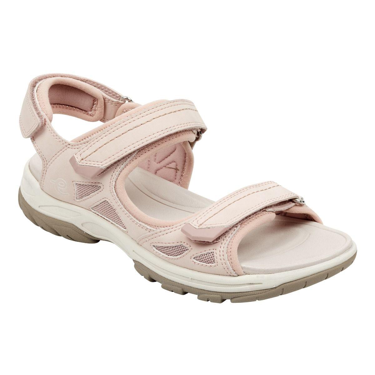Easy Spirit Rubber Omega Flat Sandals in Pink - Lyst