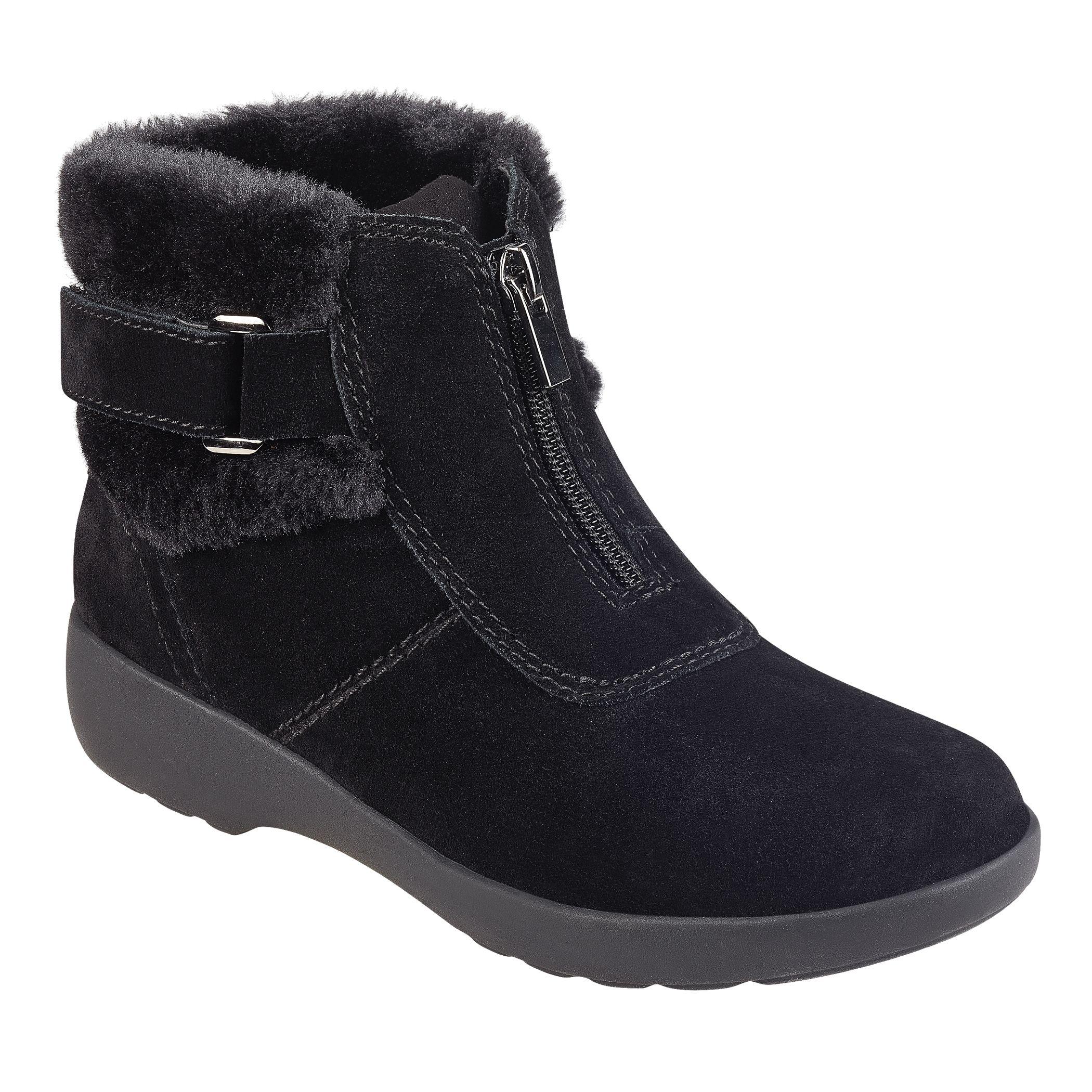 kaymeen leather ankle booties
