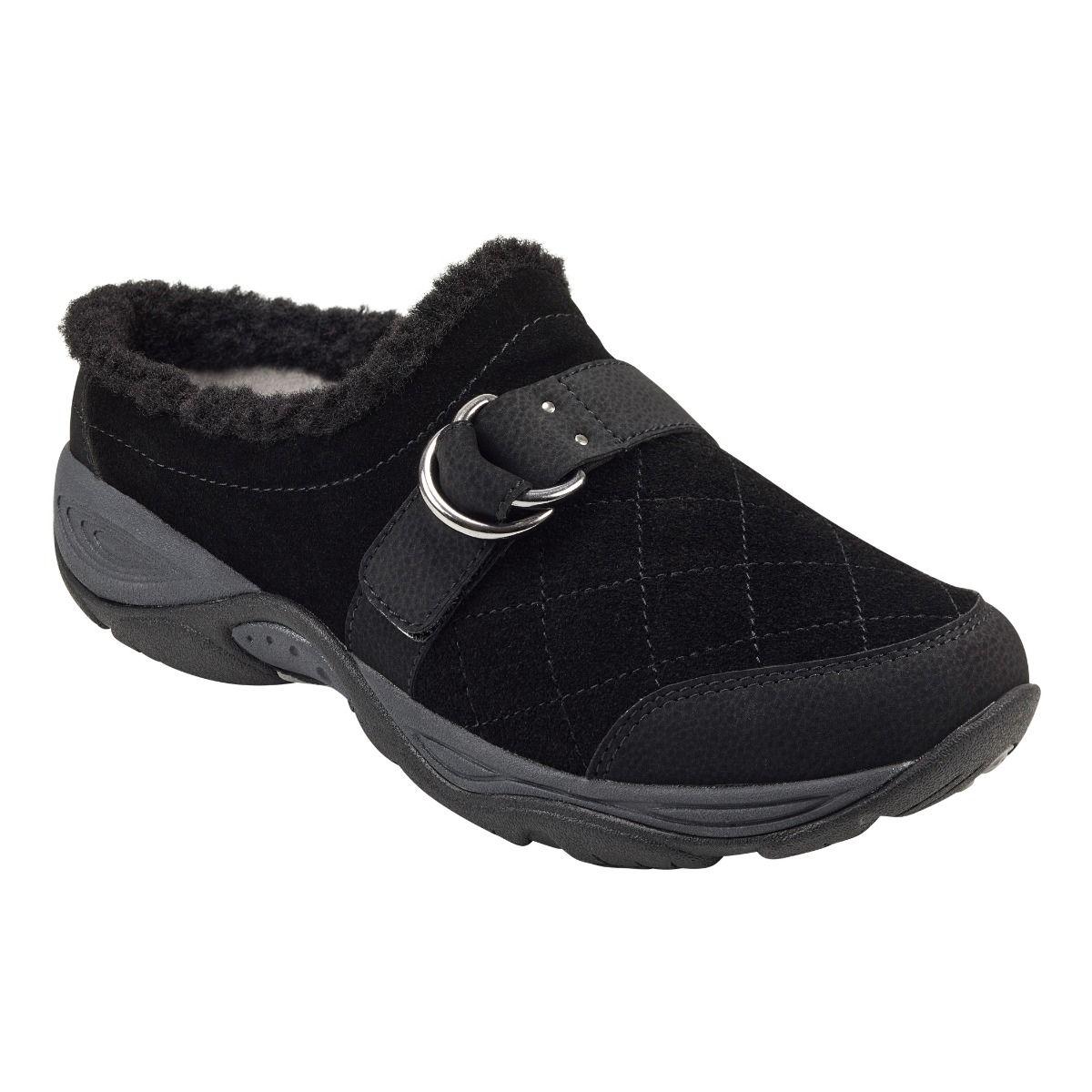 Easy Spirit Rubber Erslea Clogs in Black Suede (Black) - Lyst