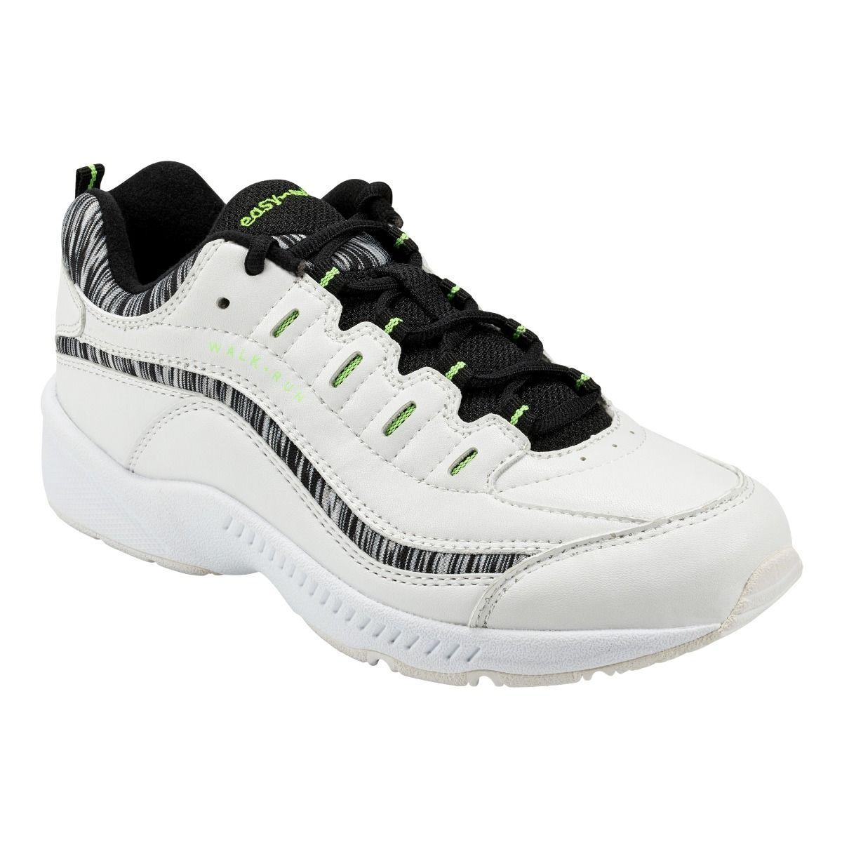 Easy Spirit Romy Leather Walking Shoes in Black White Neon (White) Lyst