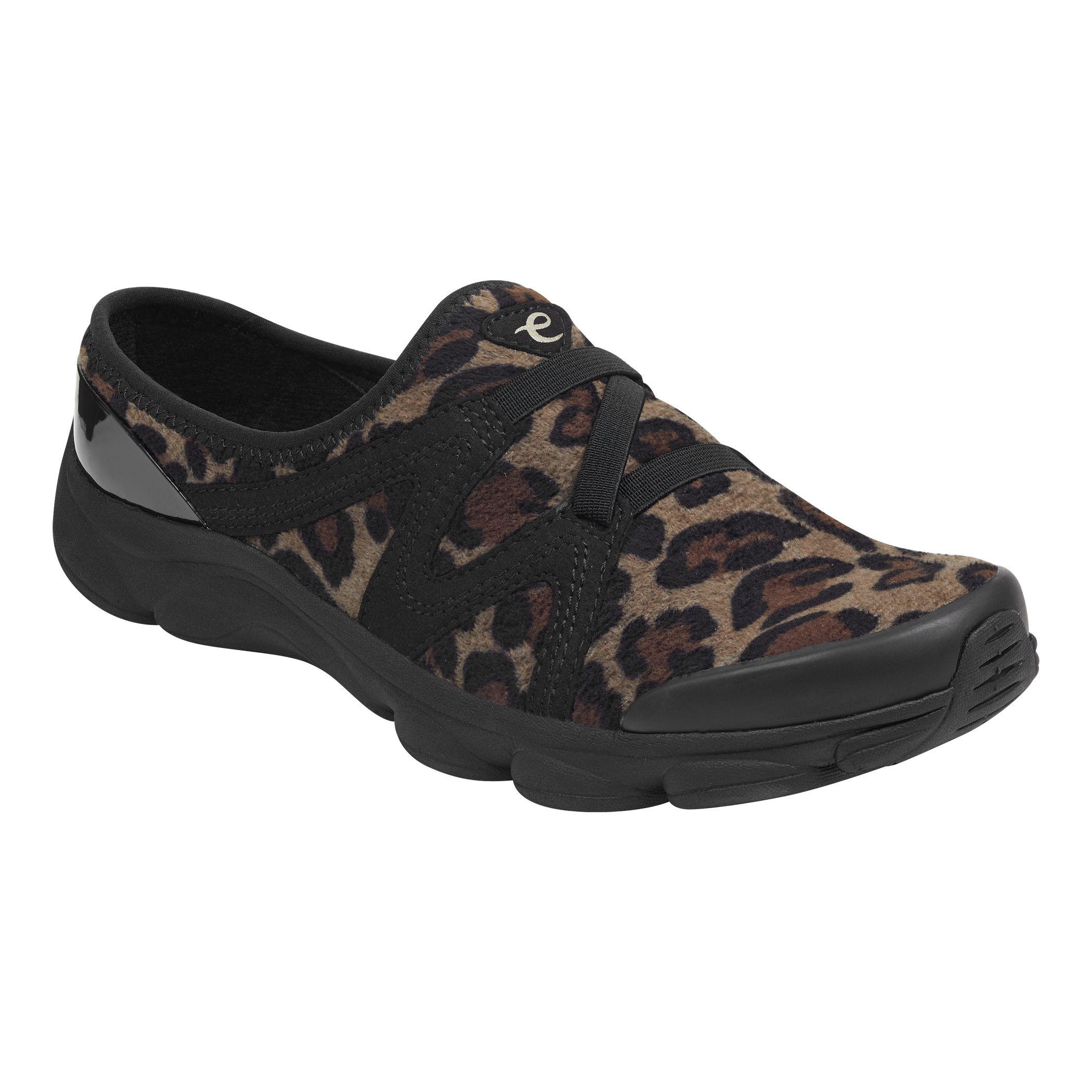 Easy Spirit Riptide Clogs Leopard Printed Fabric in Black Lyst