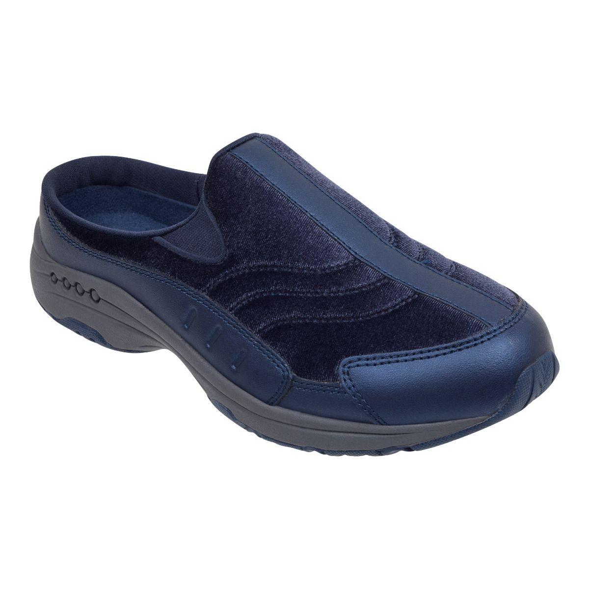 Easy Spirit Leather Traveltime Clogs in Blue - Lyst