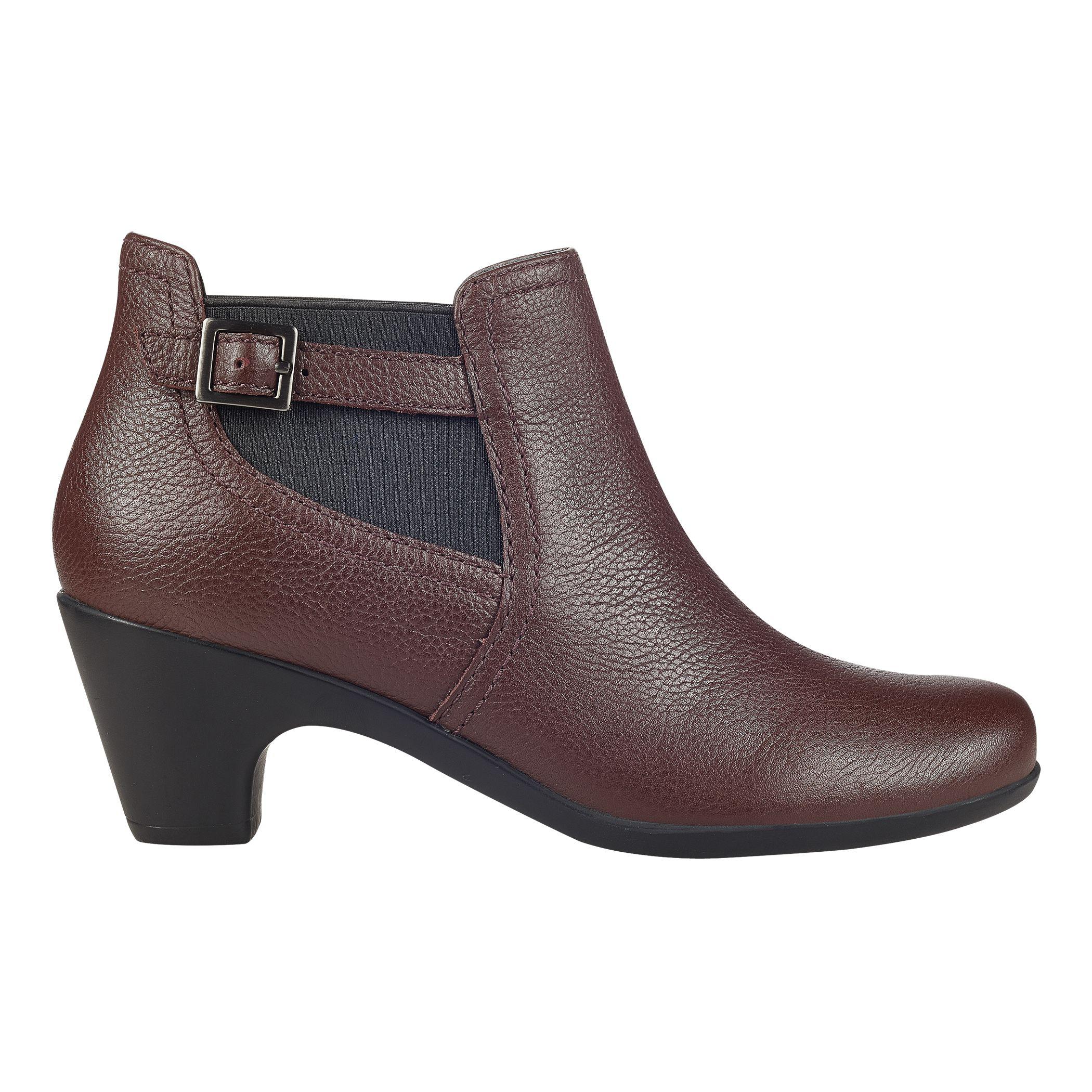 easy spirit kaymeen leather ankle booties