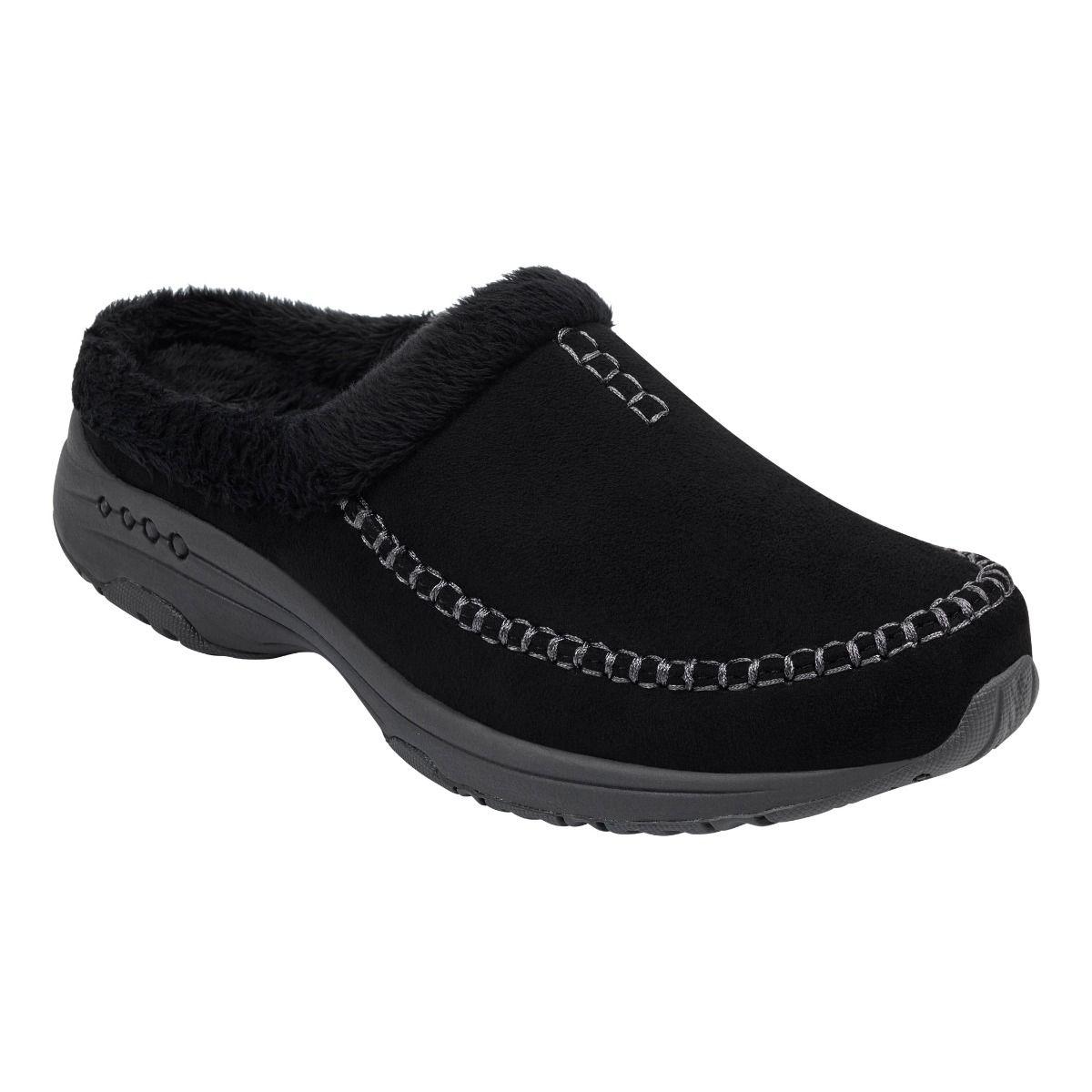 Easy Spirit Travelfurr Clogs in Black Lyst