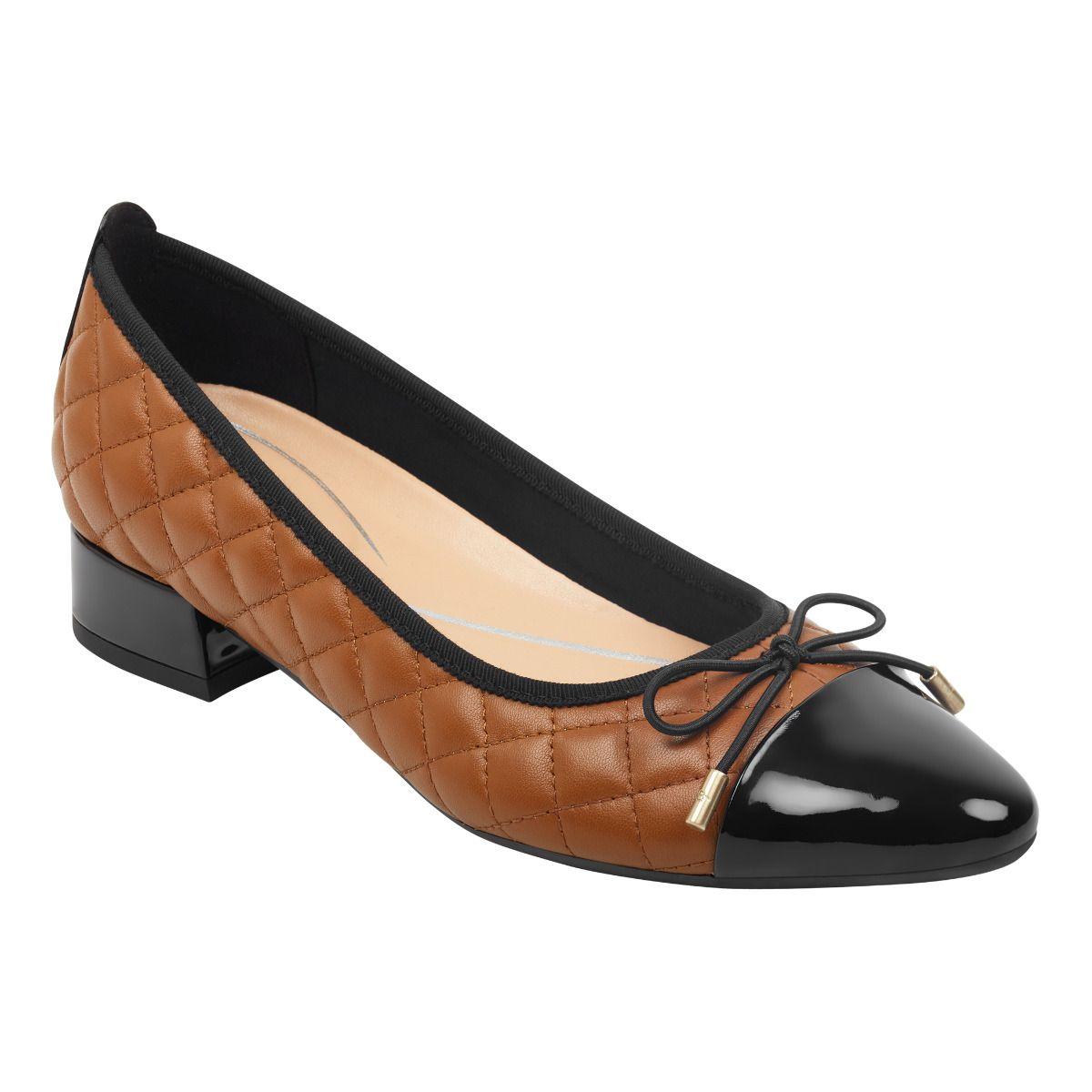 Easy Spirit Cerise Low Heel Dress Shoes in Tan/Black Leather (Black) Lyst
