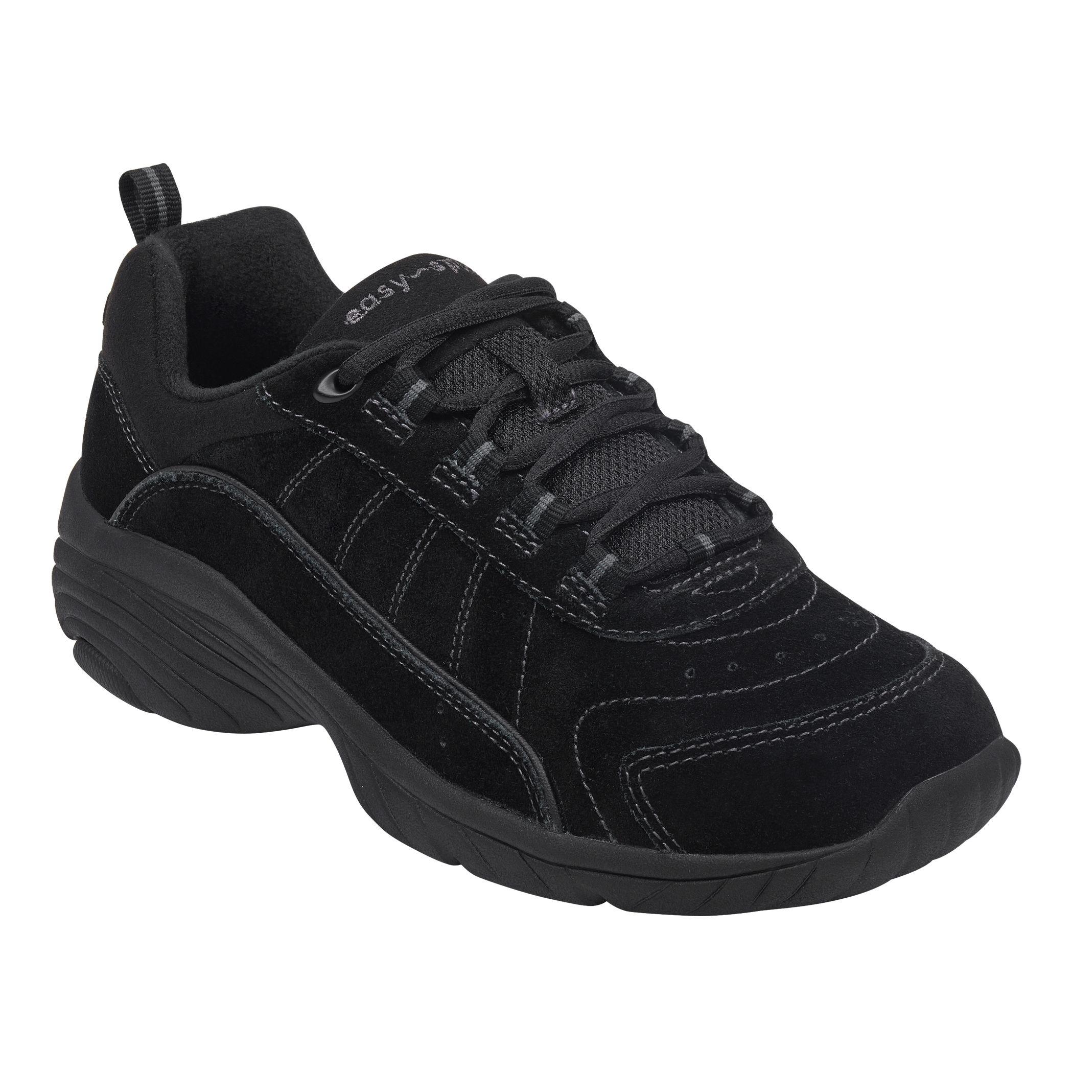 easy spirit black tennis shoes