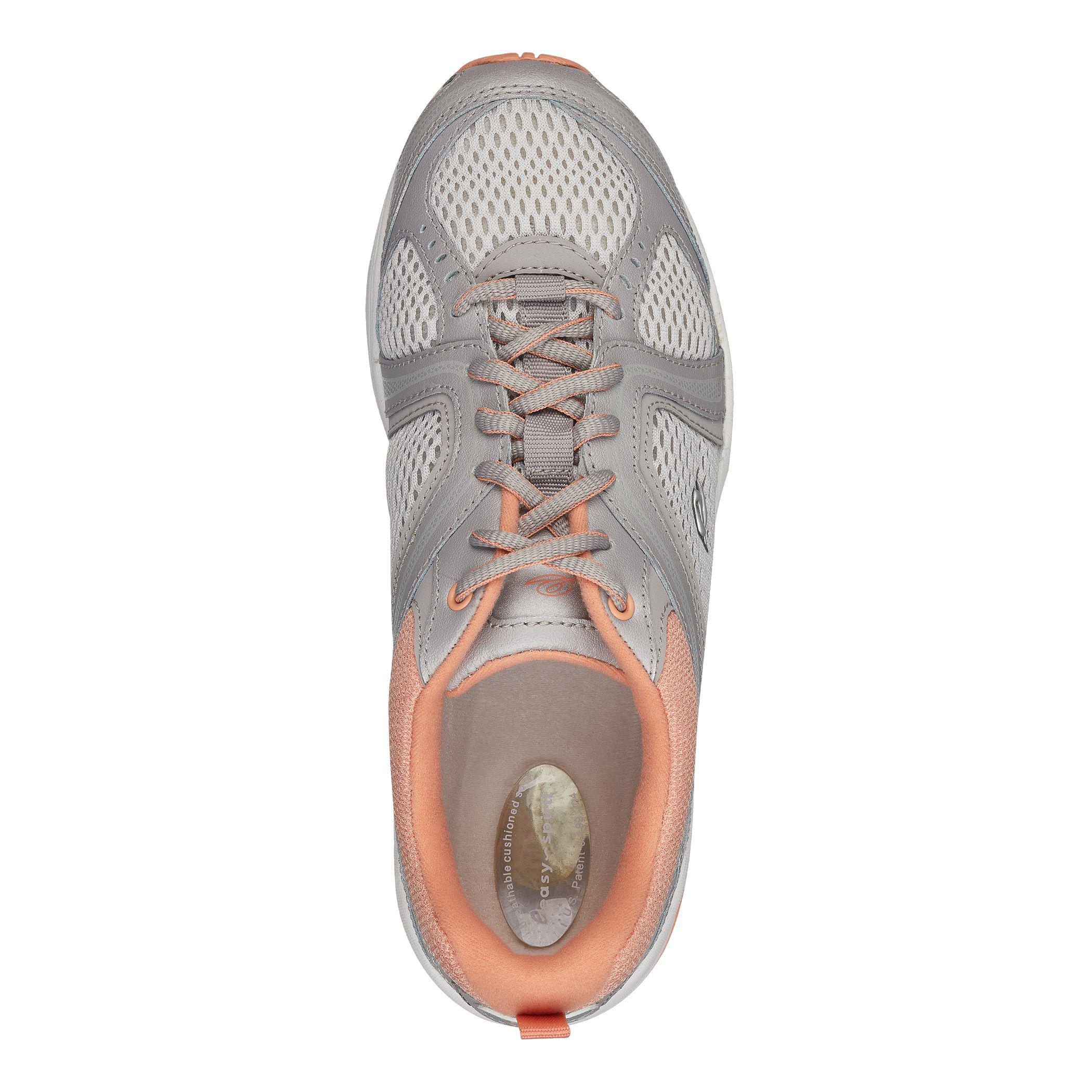 Easy Spirit Zamper Leather Walking Shoes in Gray Lyst