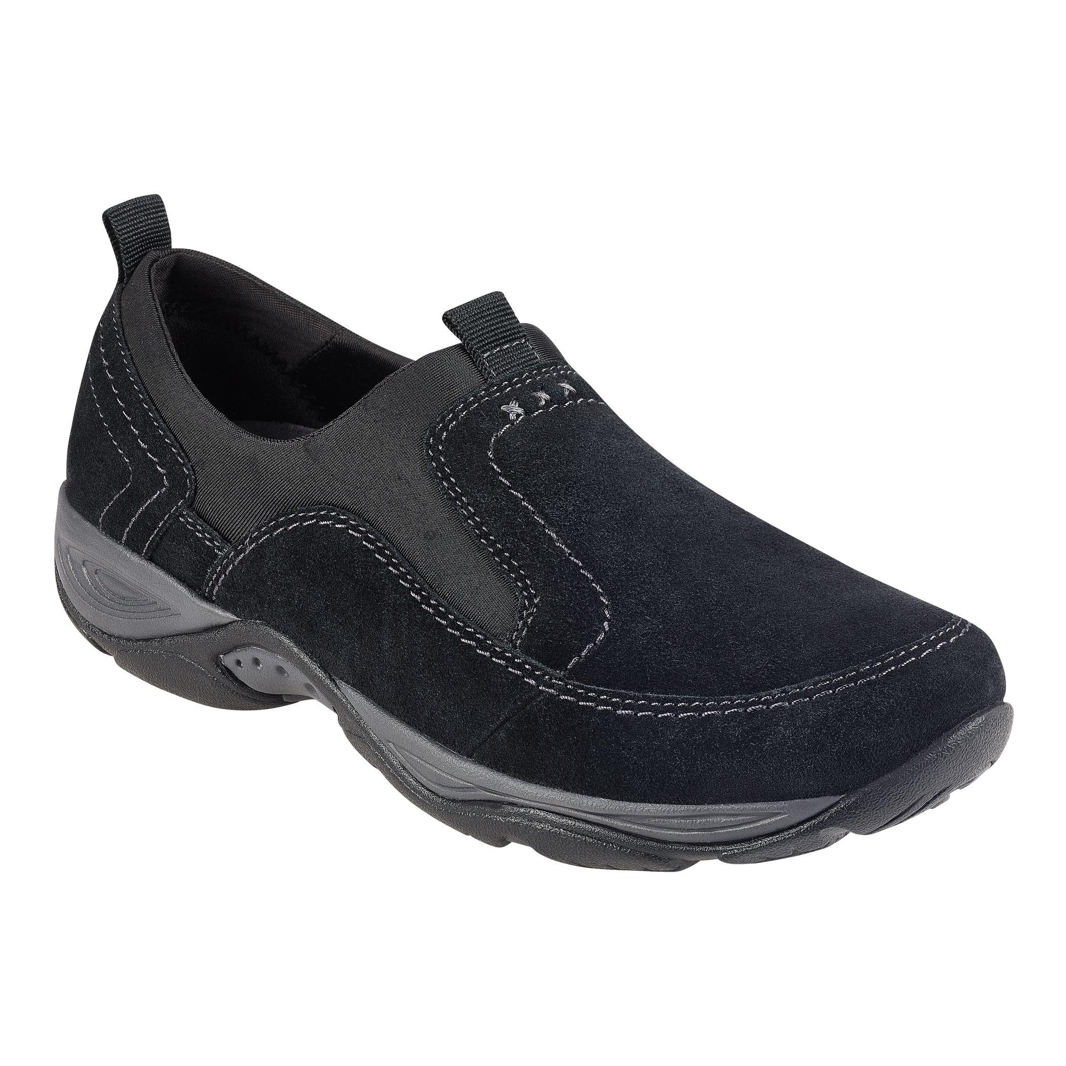 Easy Spirit Leather Ementrie Walking Shoes in Black Suede (Black) for ...