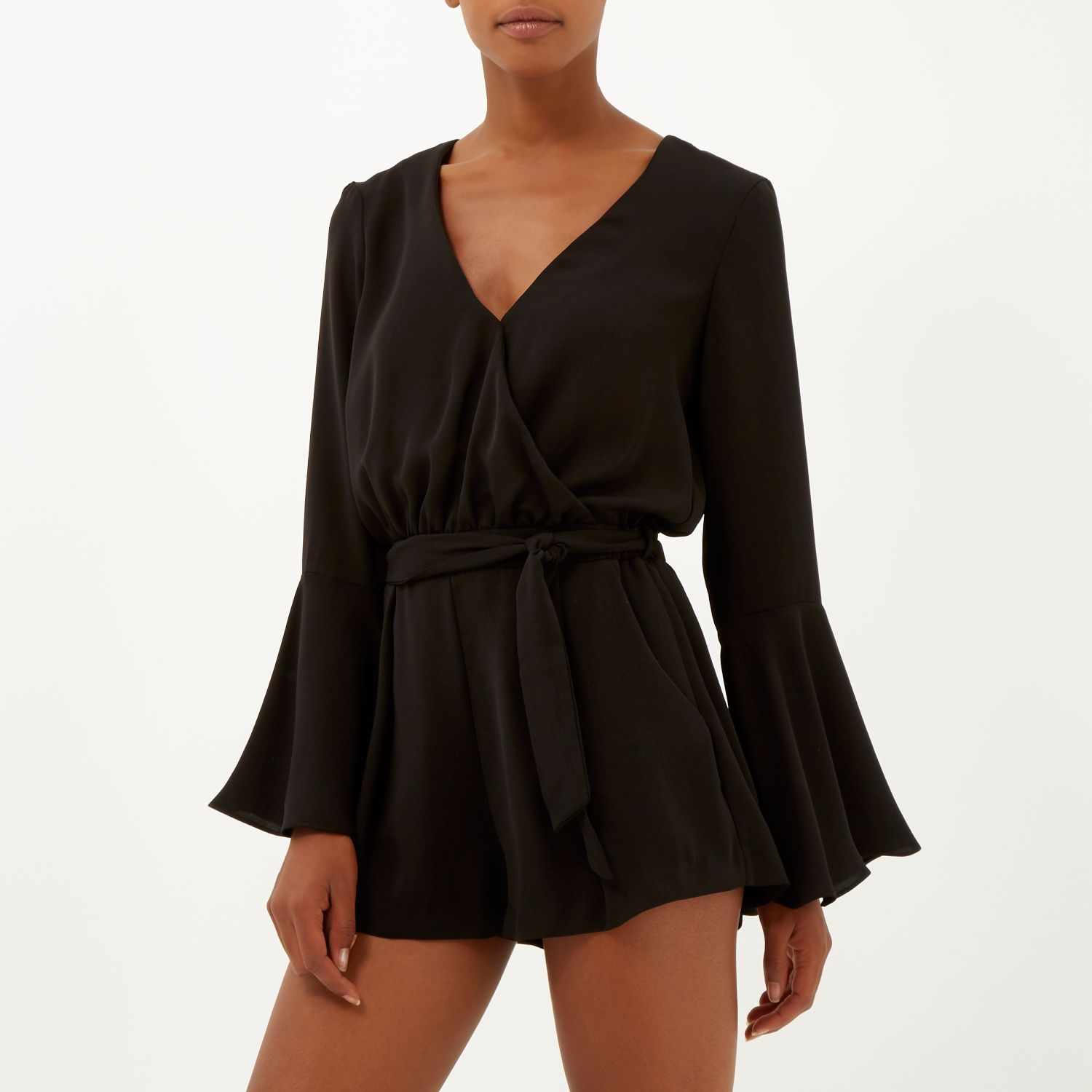 bell sleeve playsuit