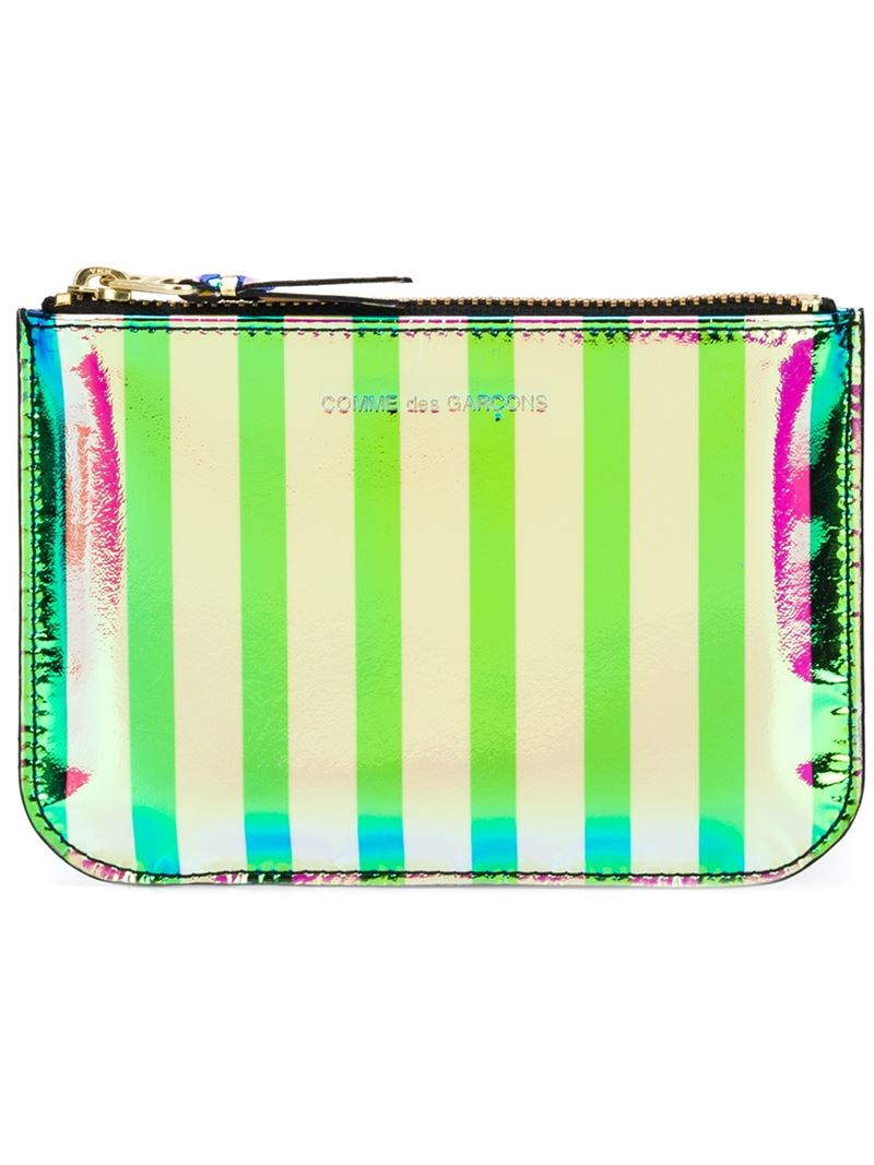 comme des garcons iridescent wallet