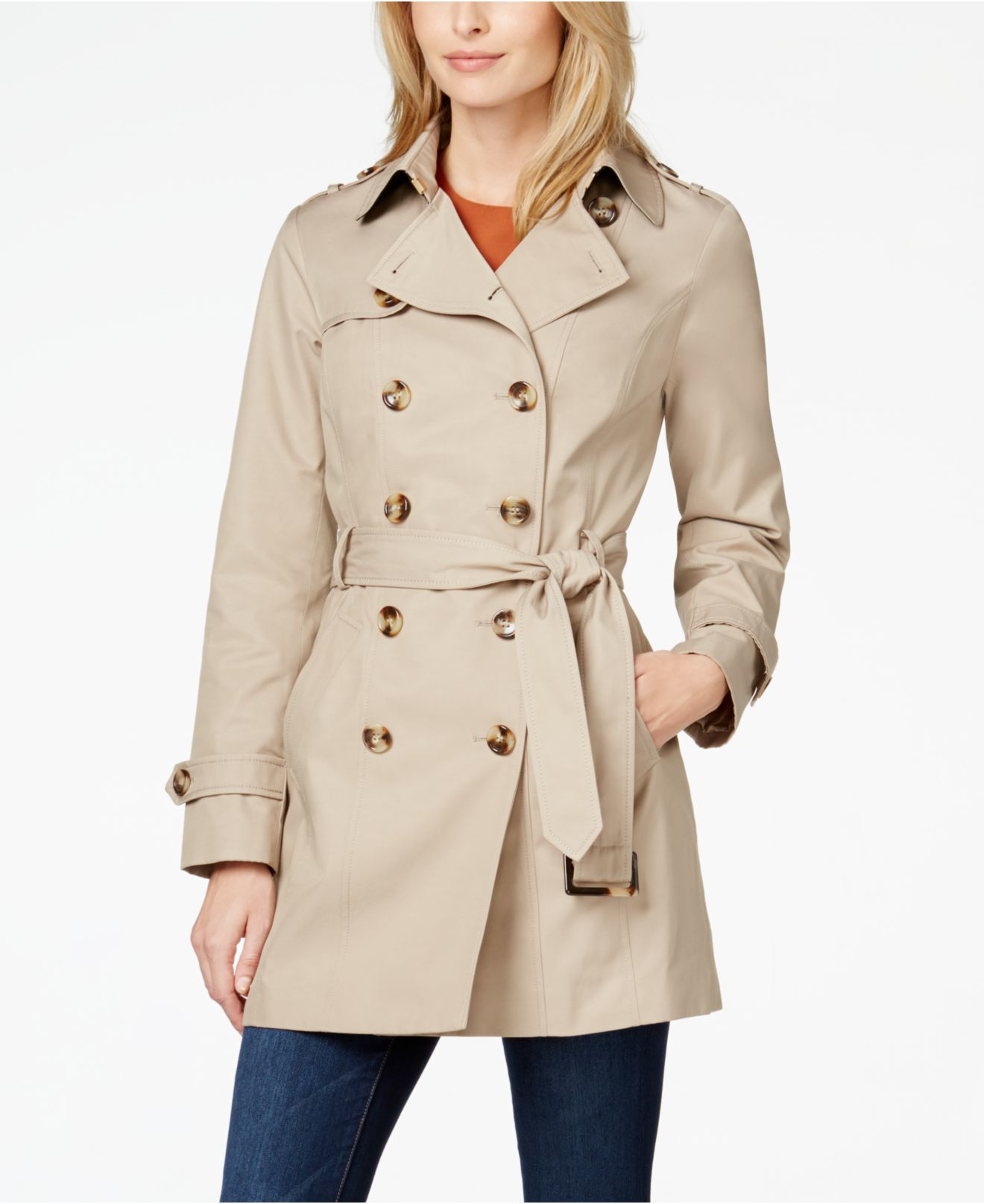 Jones New York Womens Classic Trench Coat Trenchcoat