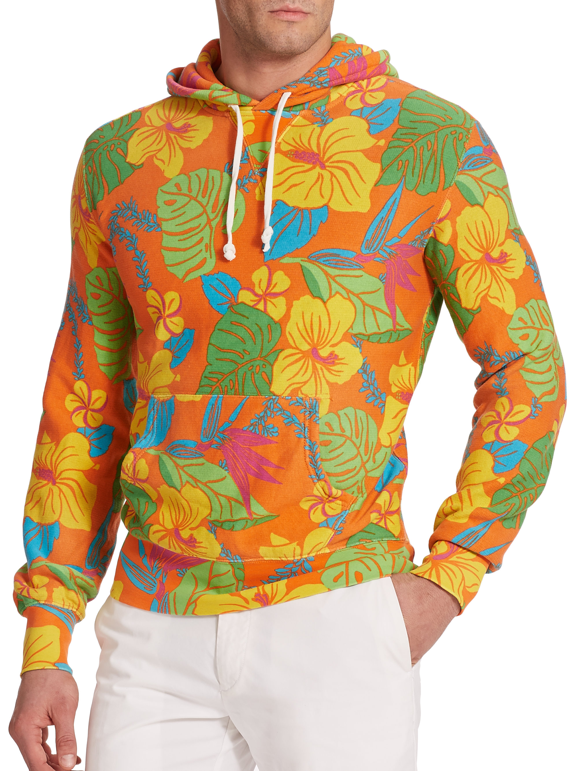 Polo Ralph Lauren Floral Terry Hoodie for Men | Lyst