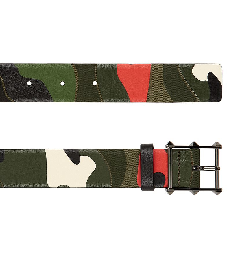 valentino camo belt
