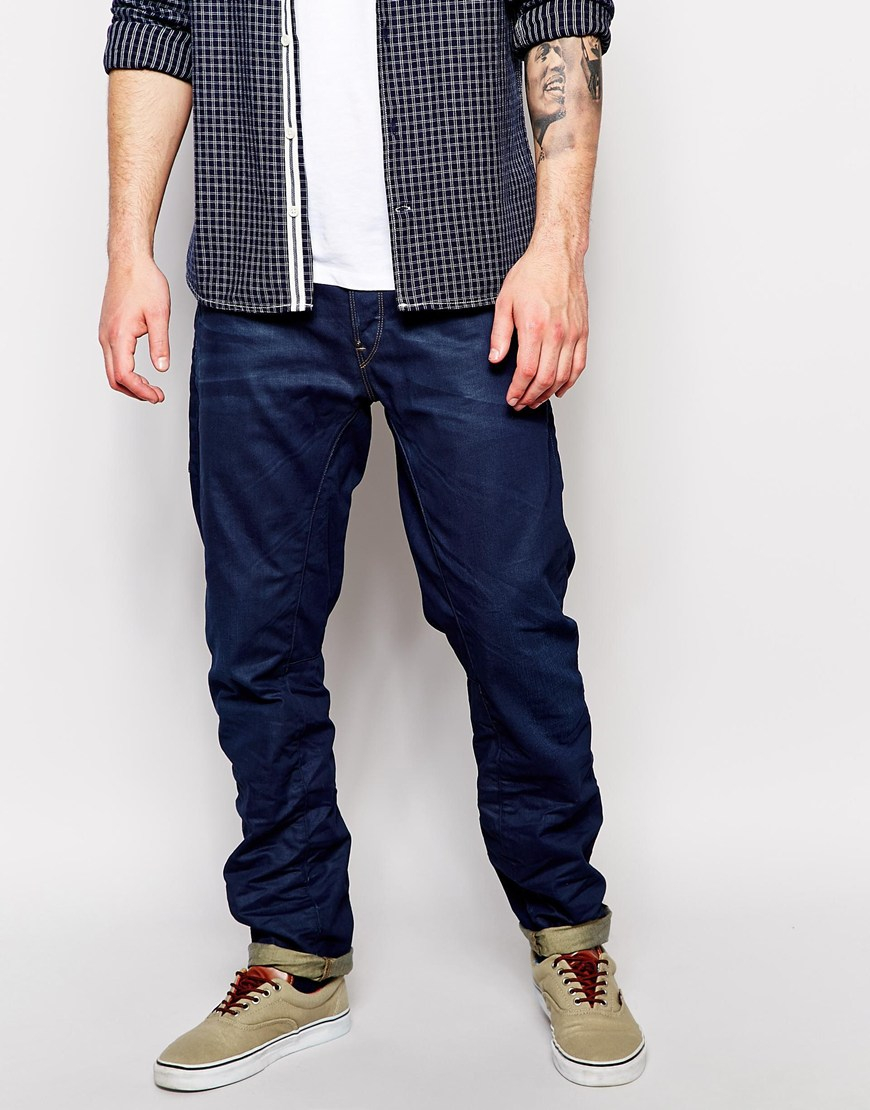 G-Star RAW G Star Jeans A Crotch Regular Tapered 3d Raw in Blue for Men ...