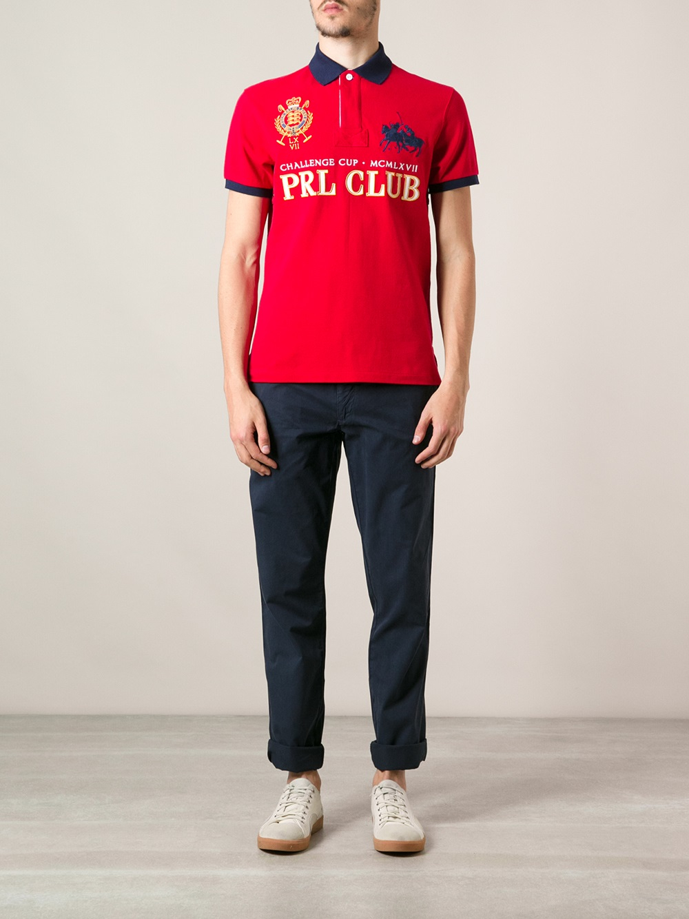 Polo Ralph Lauren Prl Club Polo Shirt in Red for Men | Lyst