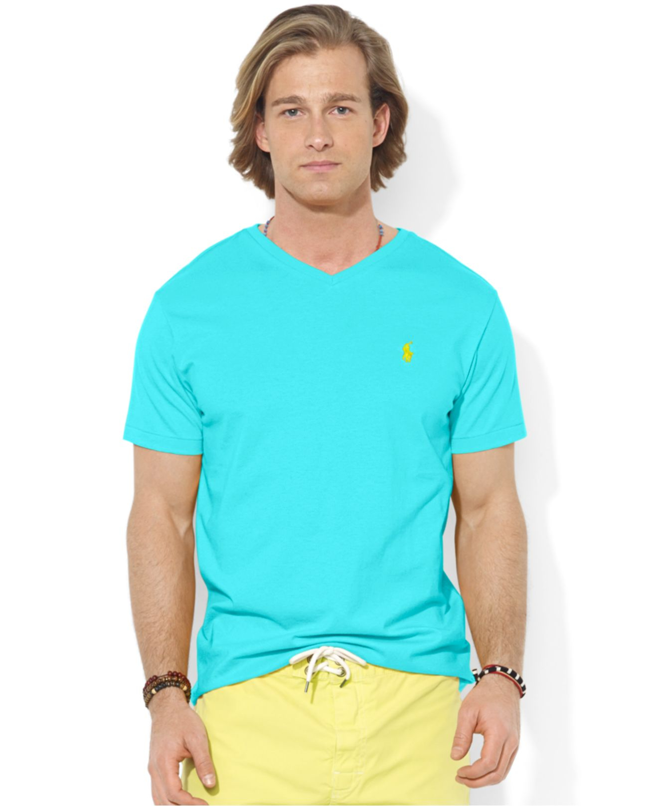 Polo Ralph Lauren Cotton Jersey in Turquoise (Blue) for -