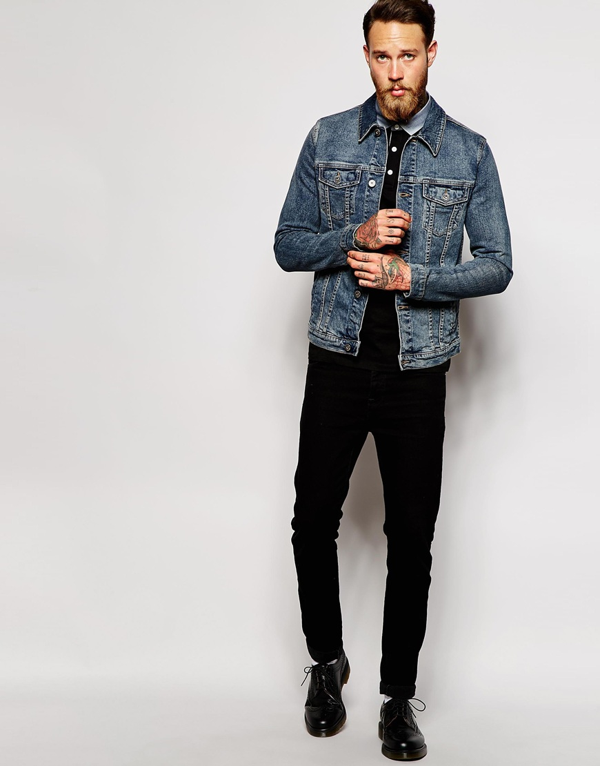 skinny denim shirt