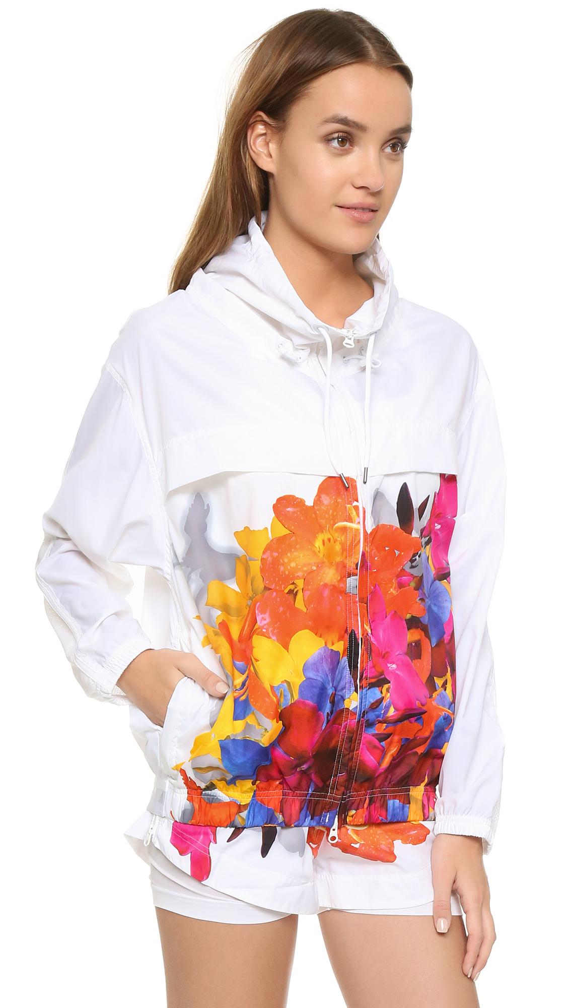adidas floral running jacket