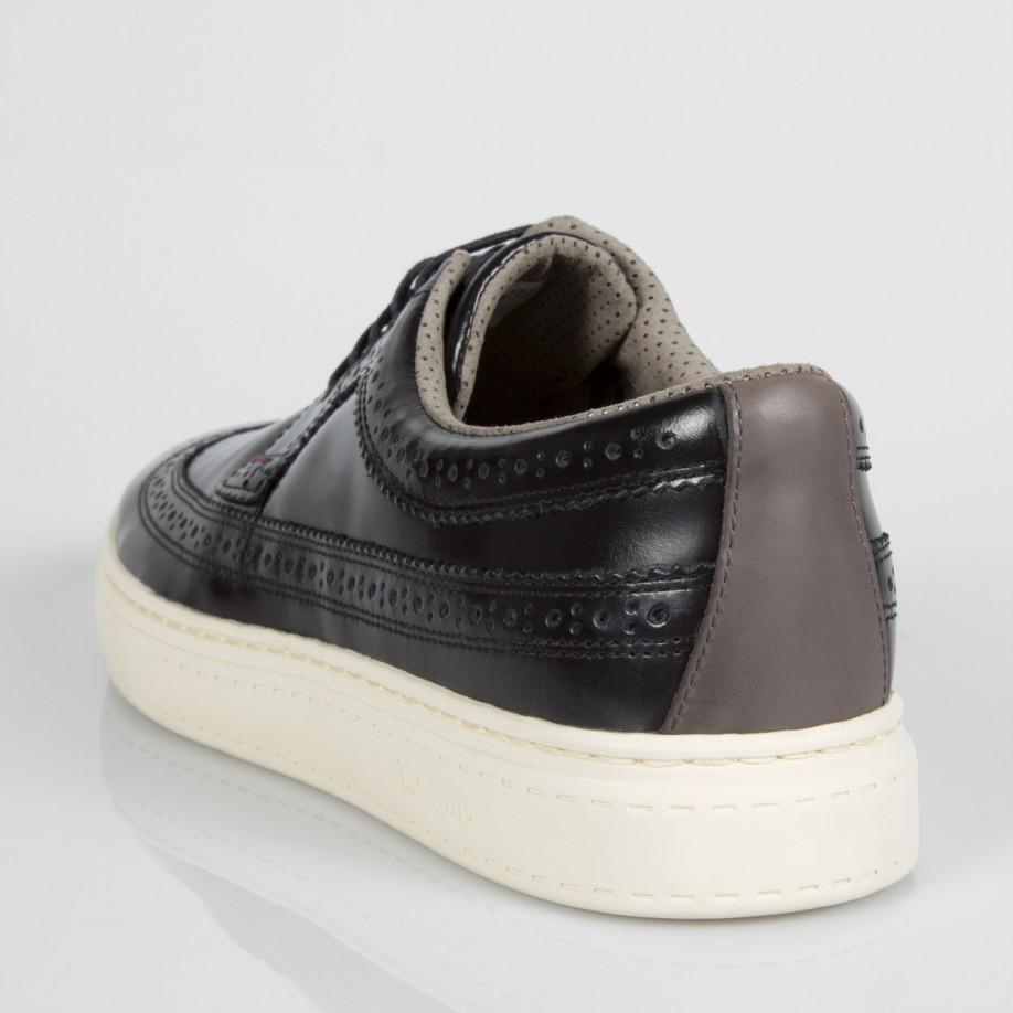 black brogue trainers