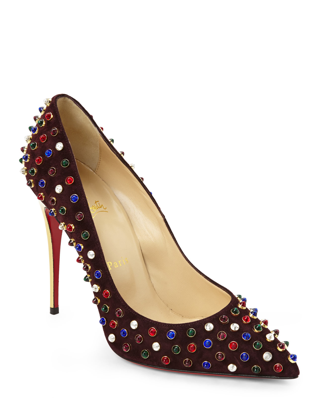 christian louboutin ponyhair loafer pumps