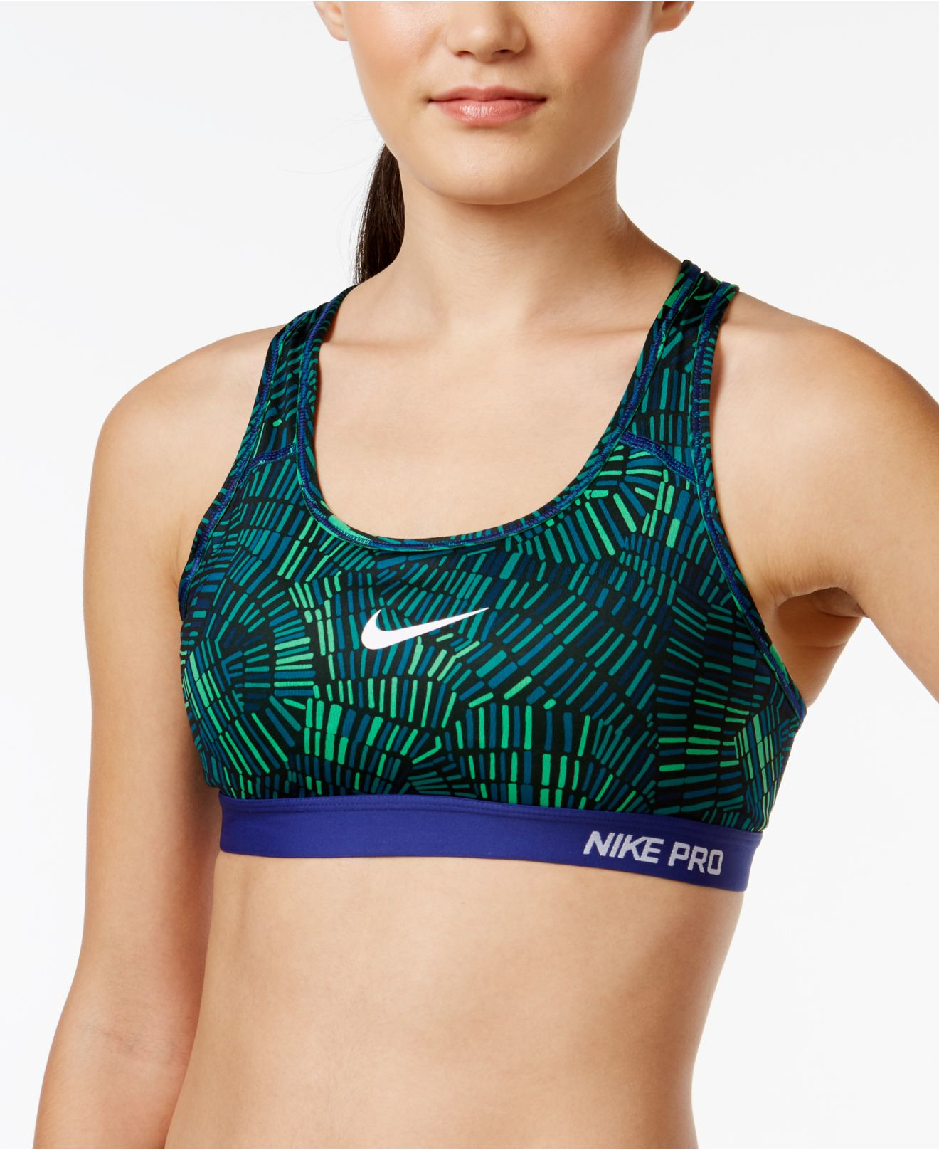 nike printed sports bra