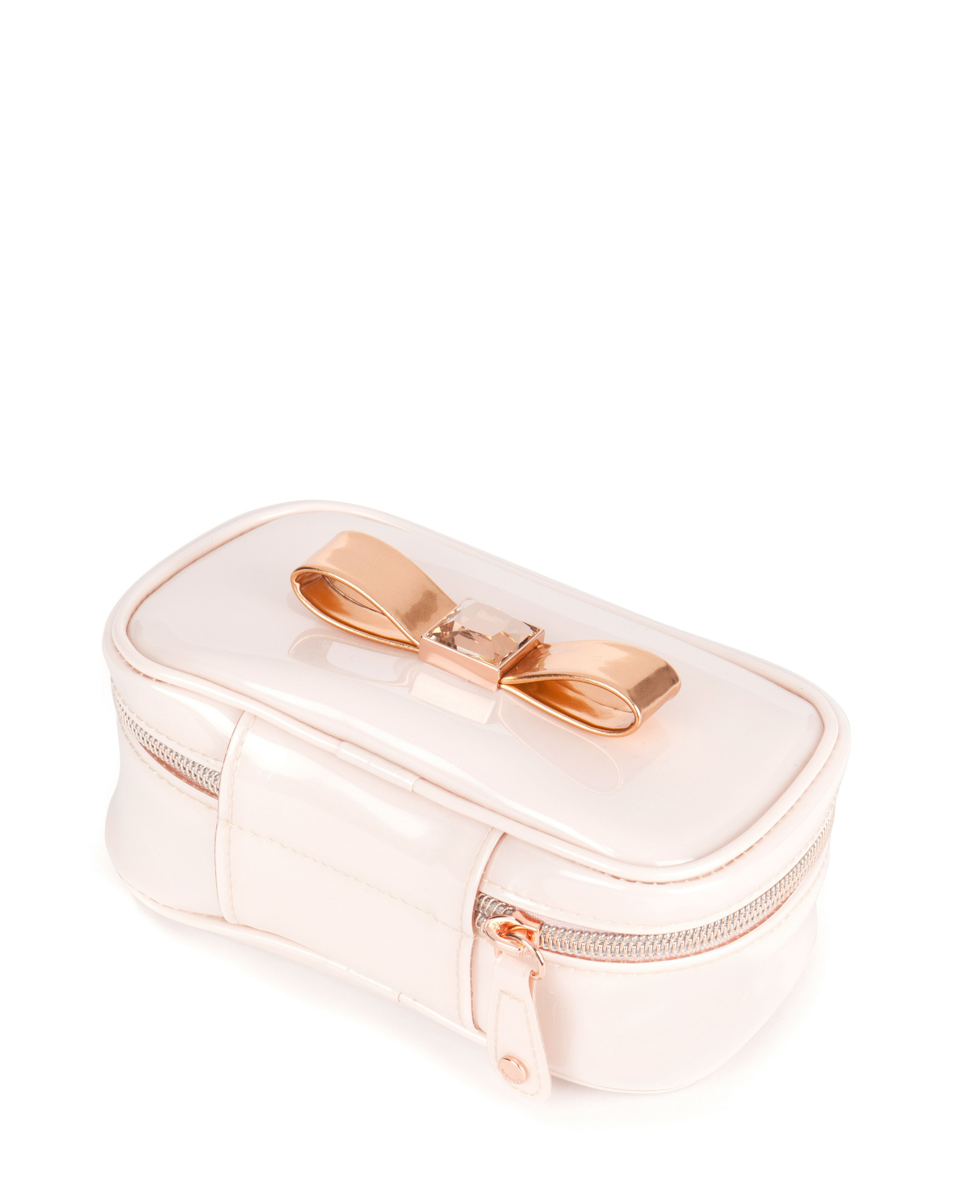 Ted Baker Talen Metallic Bow Jewellery Case in Pink Lyst