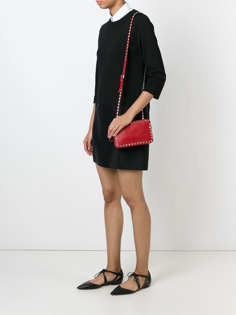 red valentino ruffle dress