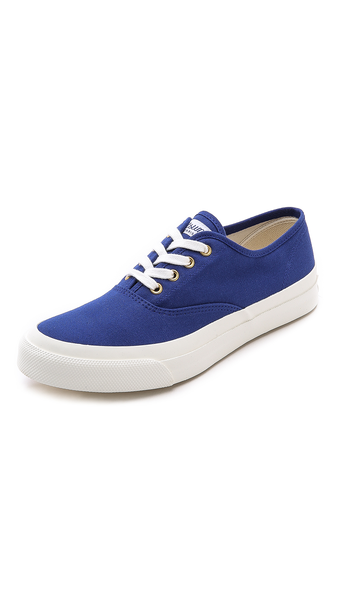 Maison Kitsuné Plimsoll Sneakers in Blue for Men (Navy) | Lyst