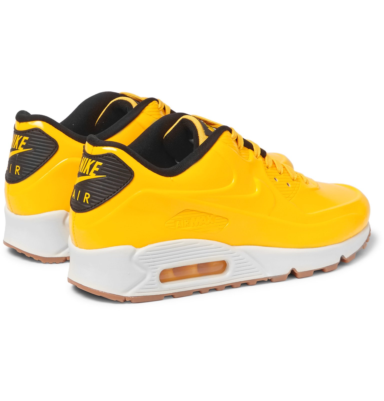 Nike Air Max 90 Vt Patent-leather Sneakers in Yellow for Men - Lyst