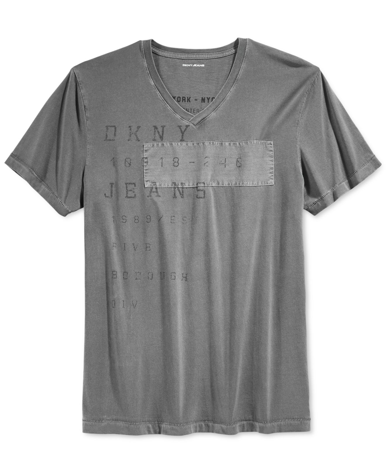 Lyst - Dkny Logo Graphic T-shirt in Gray for Men