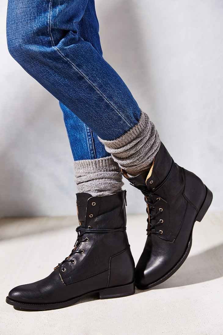 frye natalie lace up boots