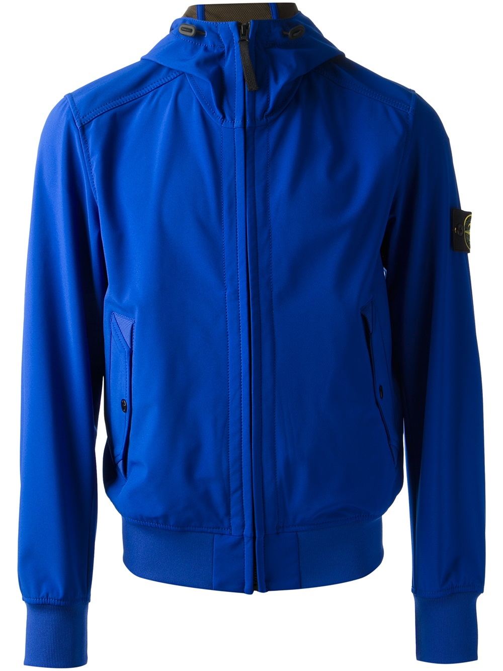 Stone Island Soft Shell Jacket in Blue for Men - Lyst