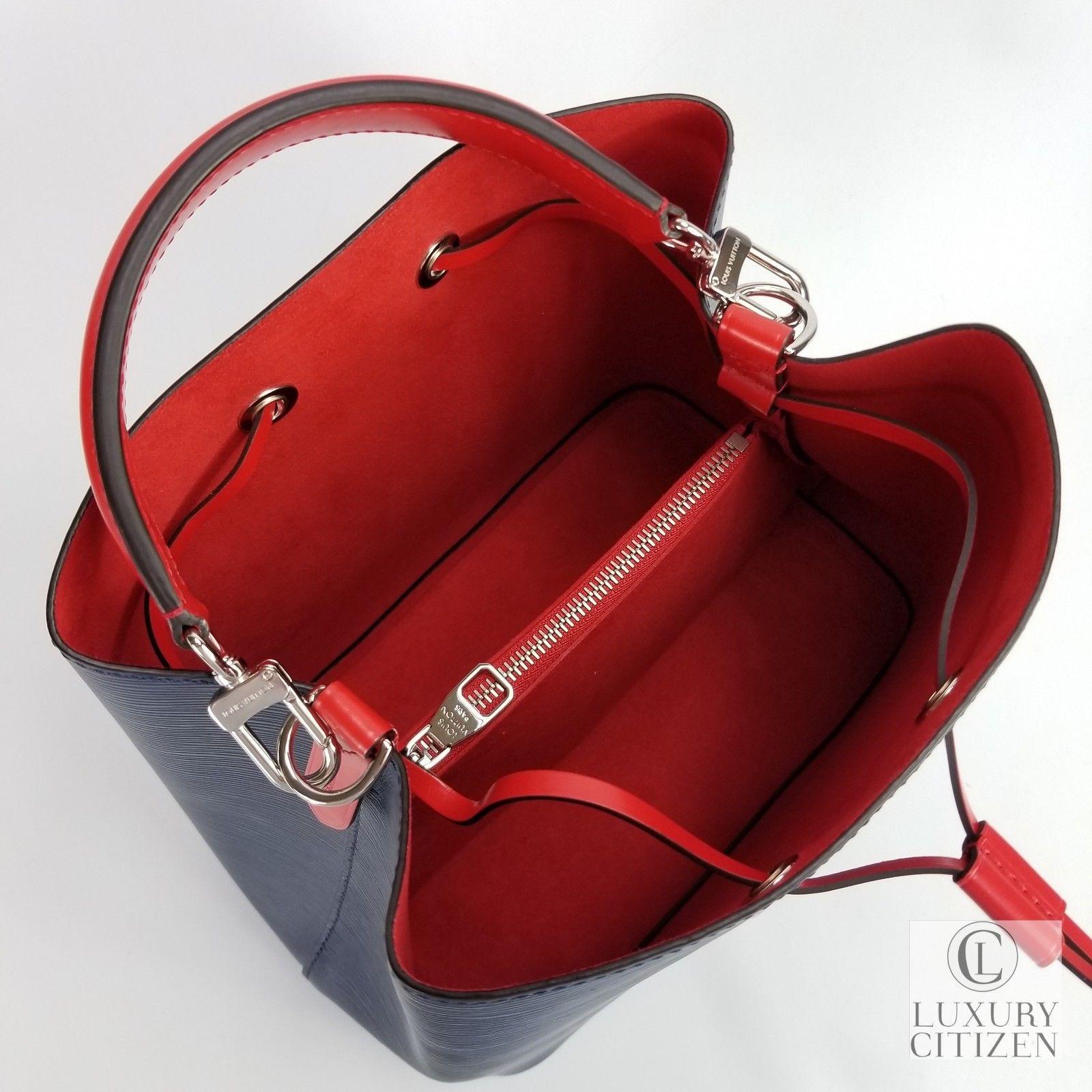 Louis Vuitton New 2018 Authentic Epi Leather Neonoe Bucket Shoulder Bag Blue Red - Lyst