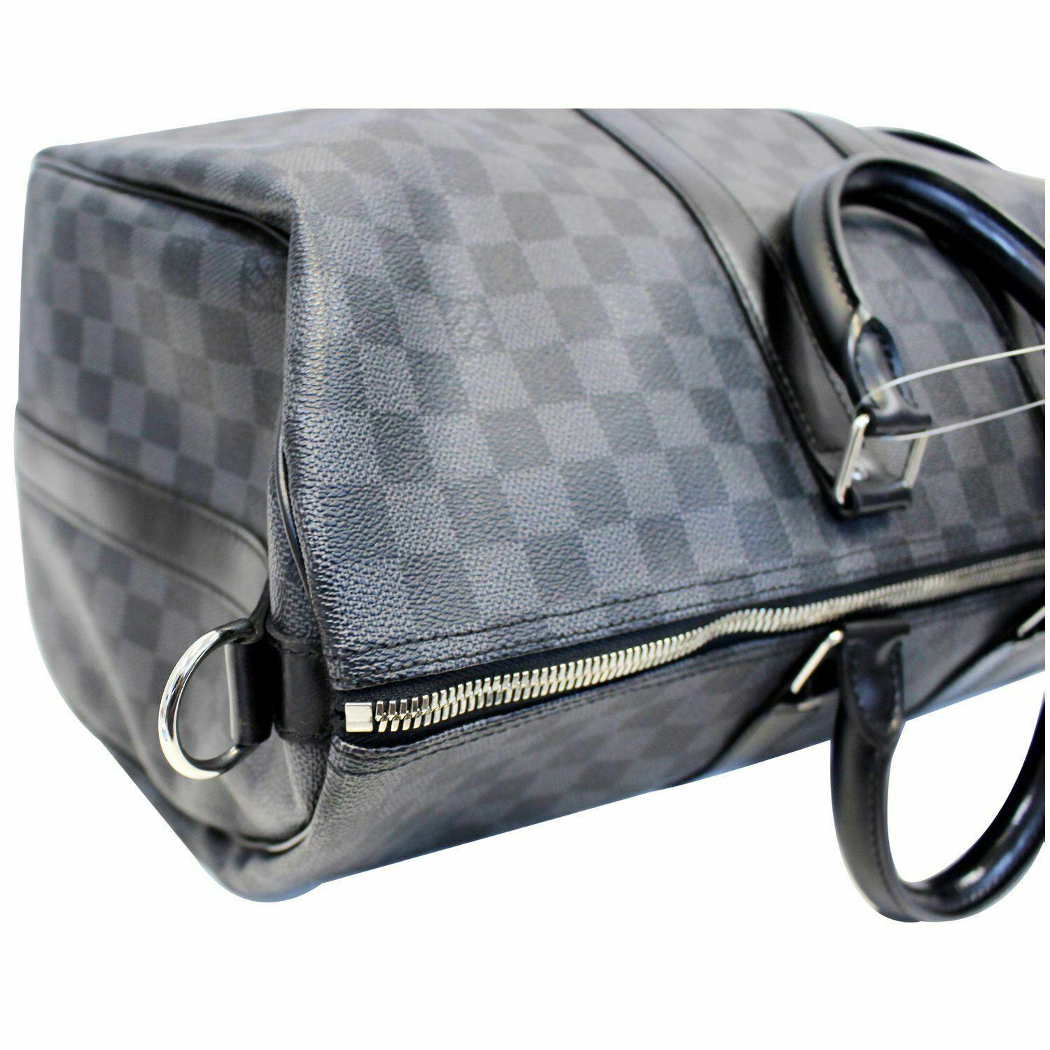 Louis Vuitton Keepall 45 Damier Graphite Bandouliere Travel Bag in Black - Lyst