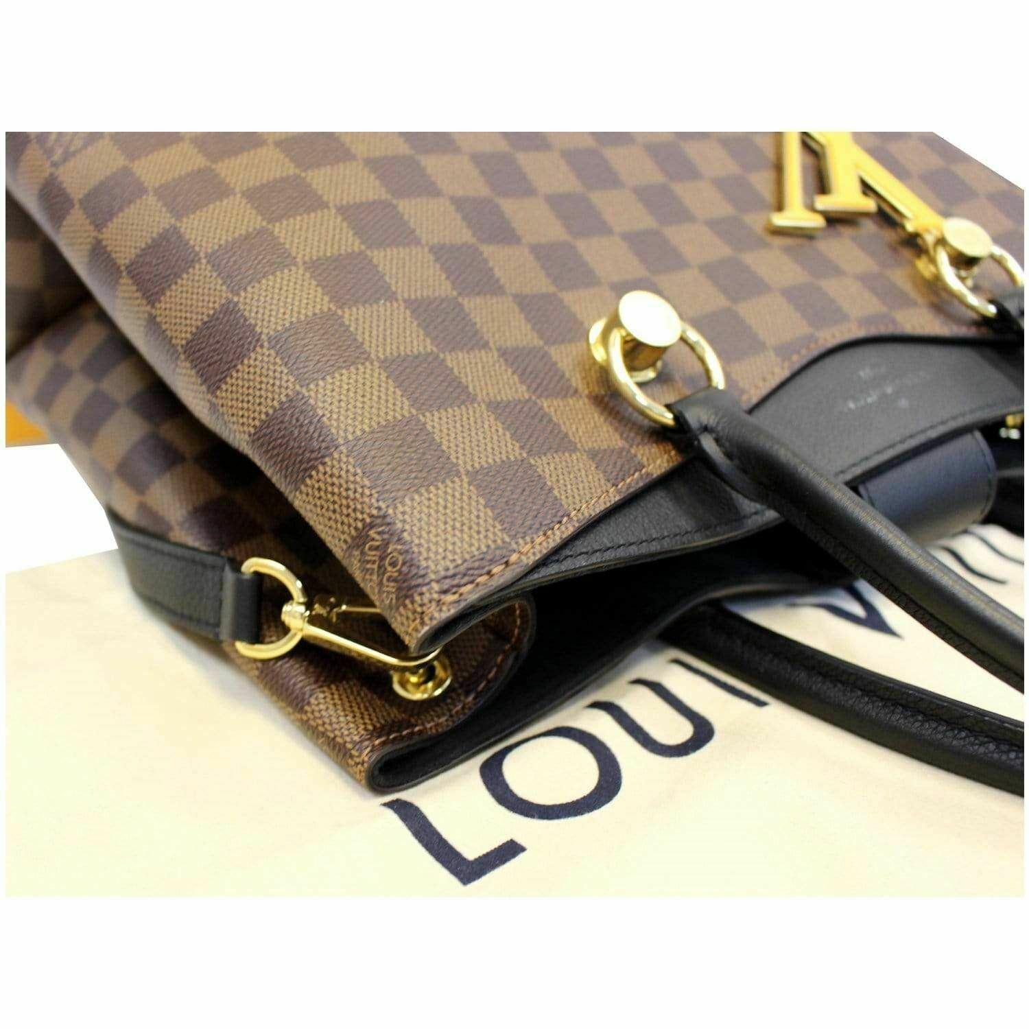 Louis Vuitton Leather Lv Riverside Damier Ebene Shoulder Bag Noir - Lyst