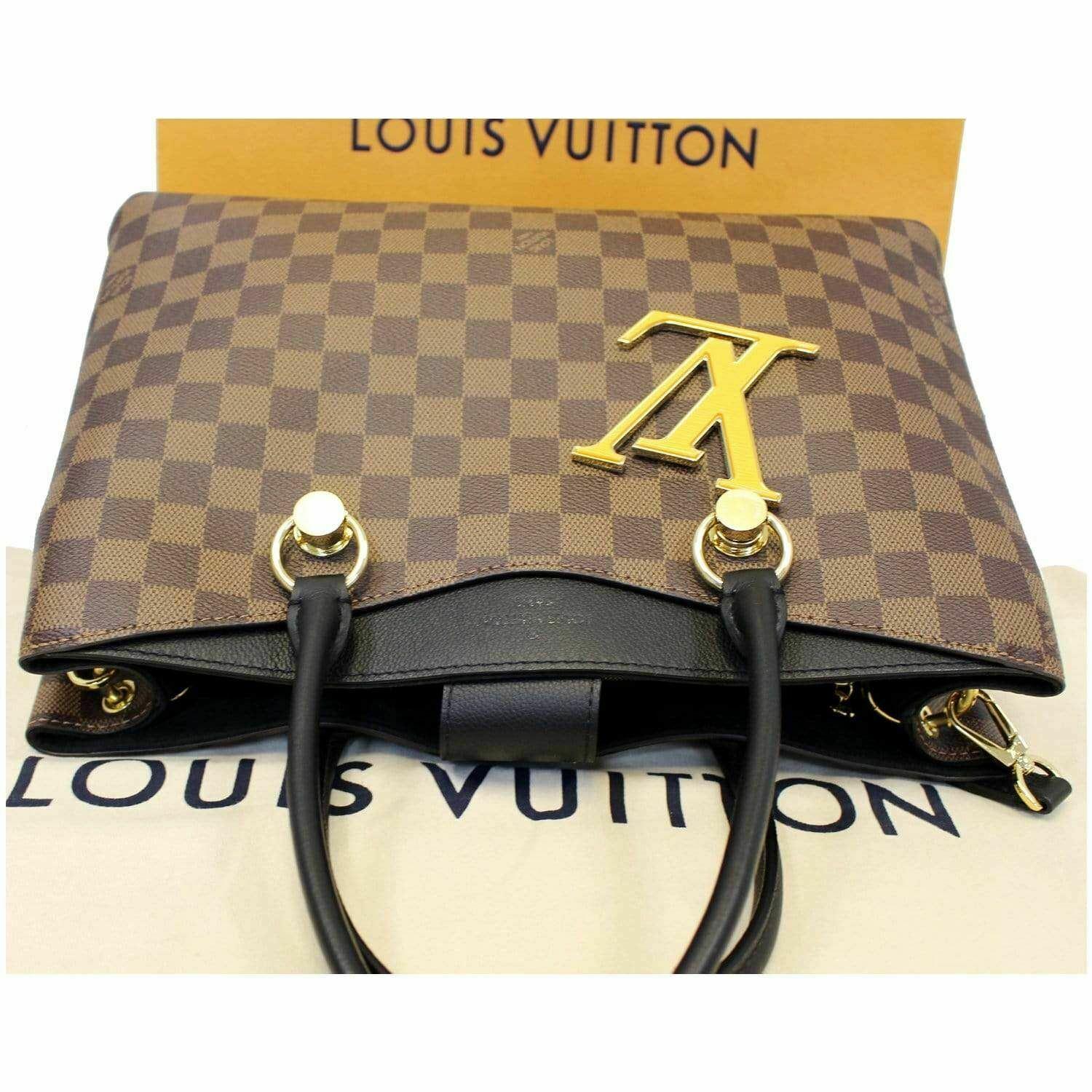 Louis Vuitton Leather Lv Riverside Damier Ebene Shoulder Bag Noir - Lyst