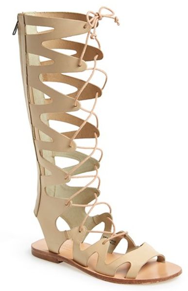 Topshop 'Figtree' Leather Gladiator Sandal in Beige (nude) | Lyst Topshop 'Figtree' Leather Gladiator Sandal in Beige (nude) | Lyst