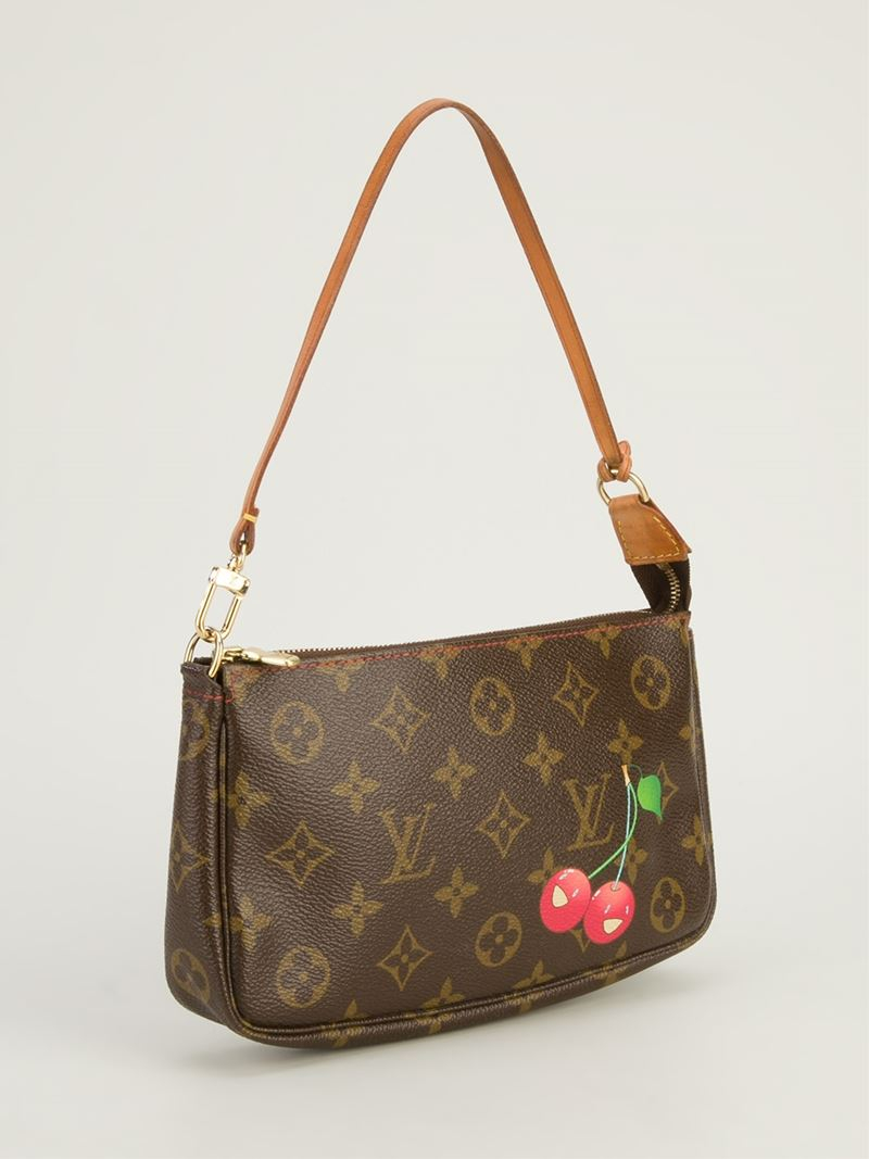 Louis Vuitton Louis Vuitton X Takashi Murakami 'Cerise Pochette' Bag in  Brown | Lyst
