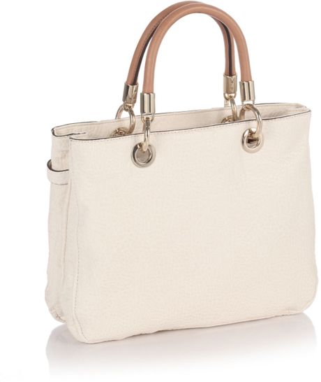 Guess Abbey Ray Briza Satchel Bag in White | Lyst