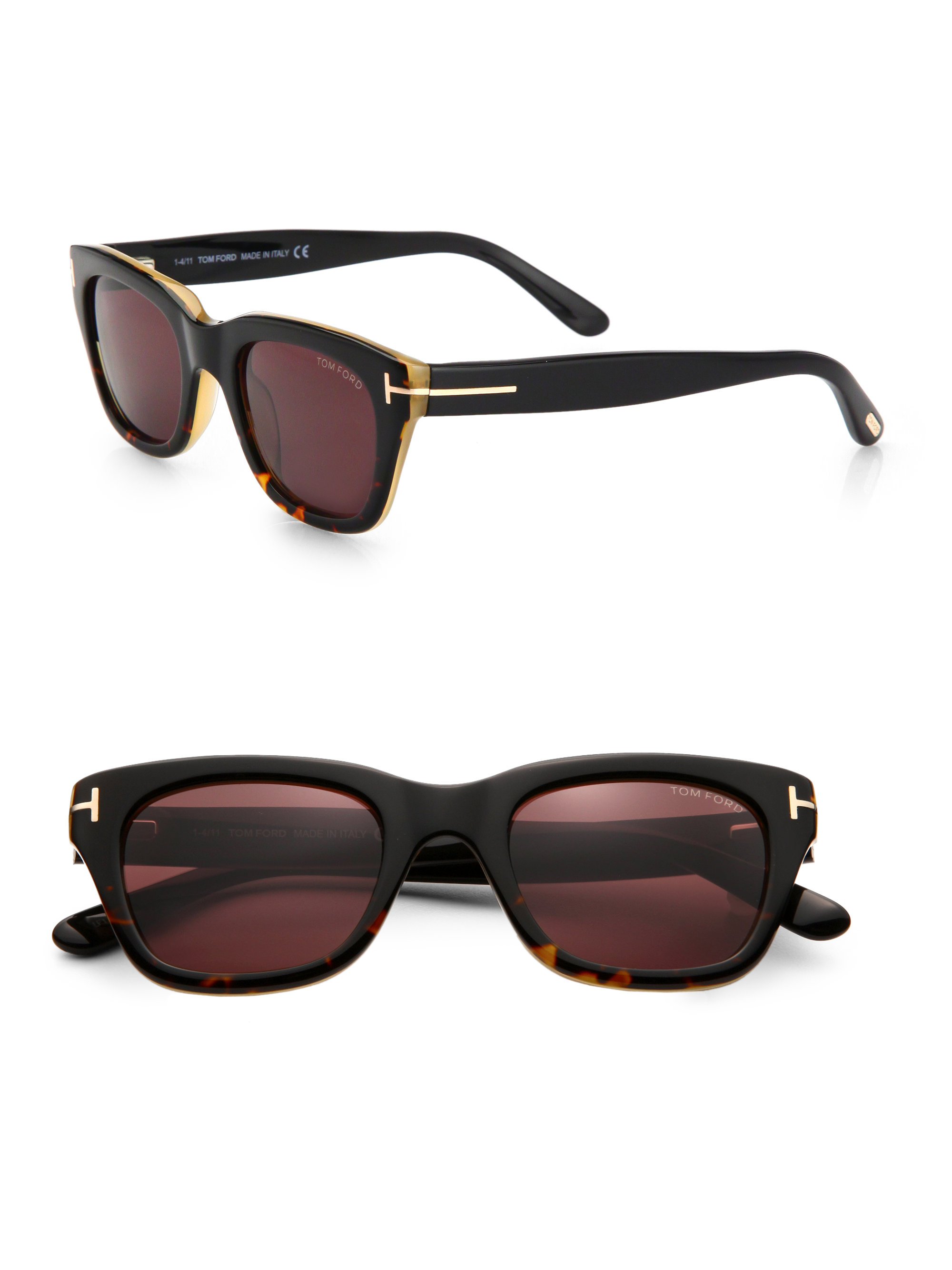 tom ford black square sunglasses
