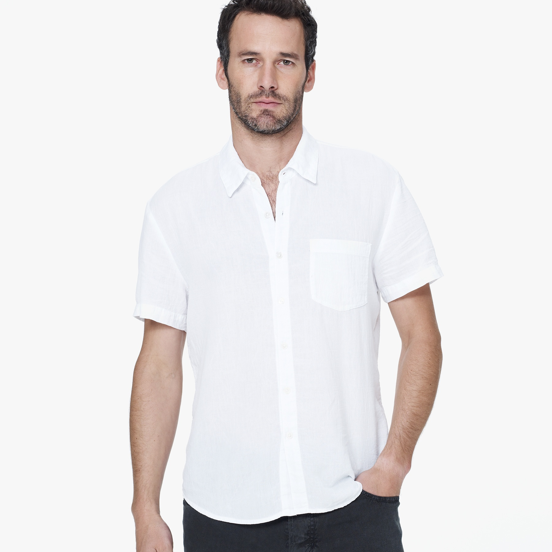 mens cotton gauze shirt