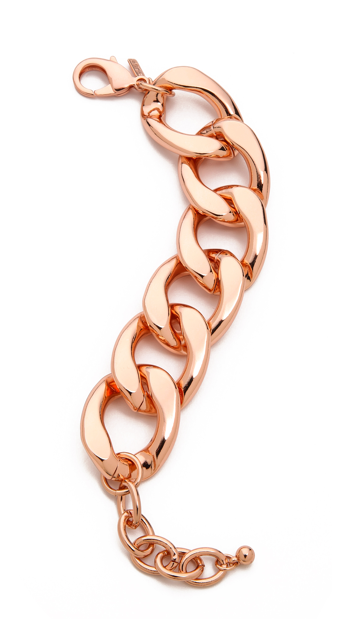 Jay Lane Chain Link Bracelet Rose Gold in Pink Lyst
